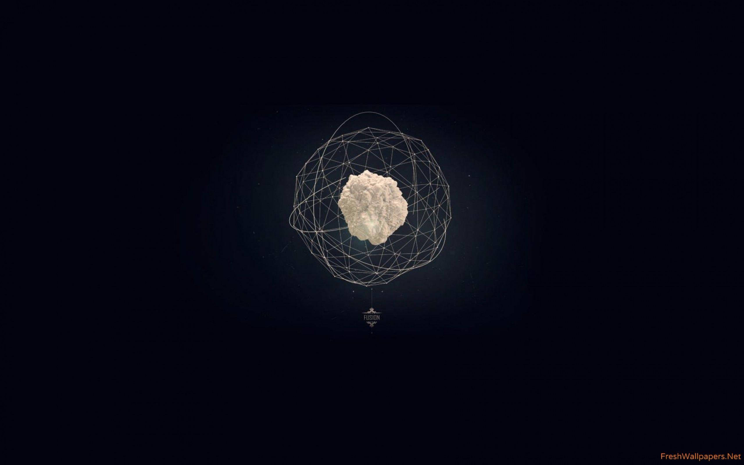 2560x1600 Smoke in a polygon cage wallpaper