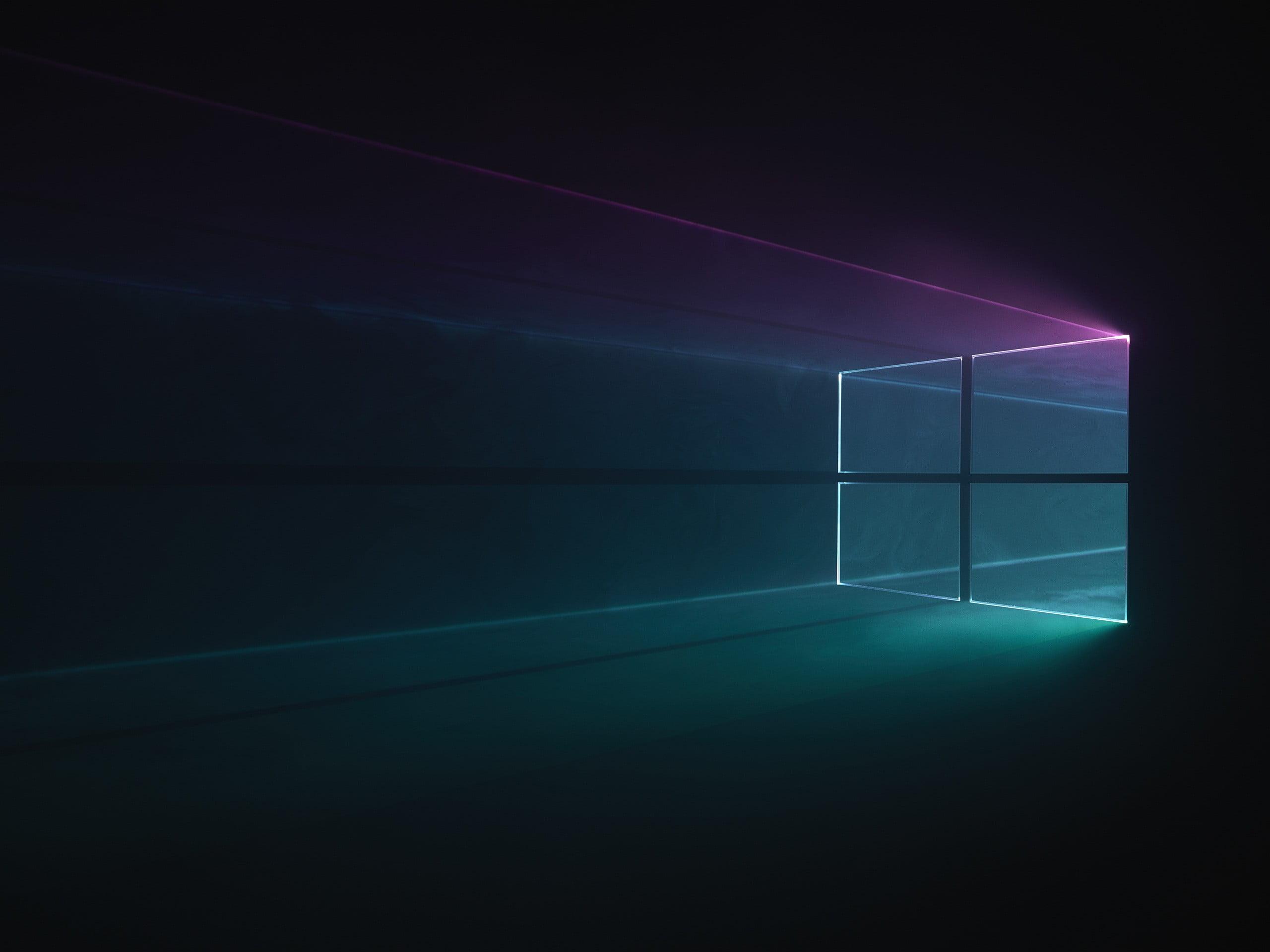 2560x1920 Purple and green light, Windows abstract, GMUNK HD