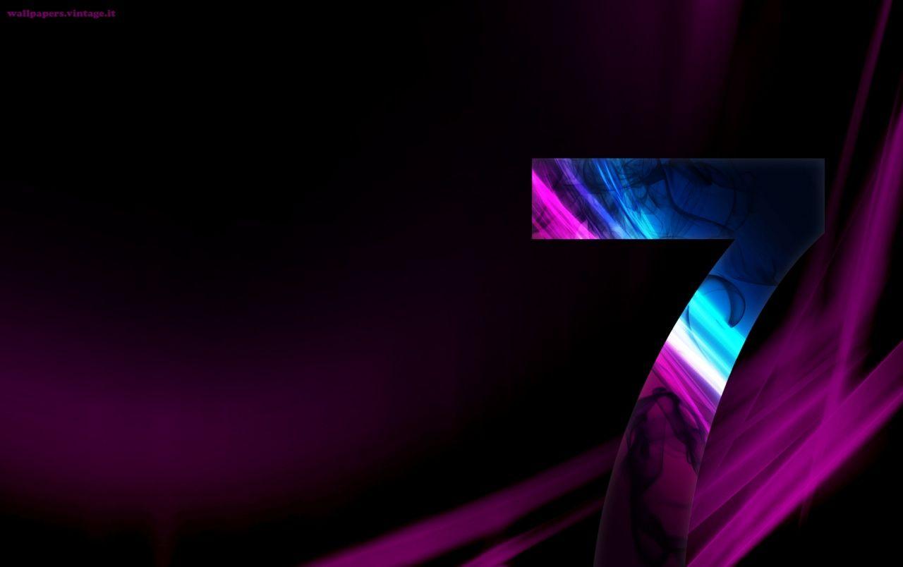1280x804 Windows 7 in purple wallpaper. Windows 7 in purple stock