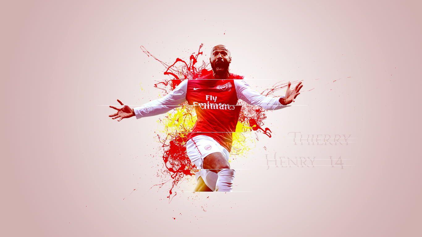 1366x768 Thierry Henry digital wallpaper, Arsenal Fc, Arsenal