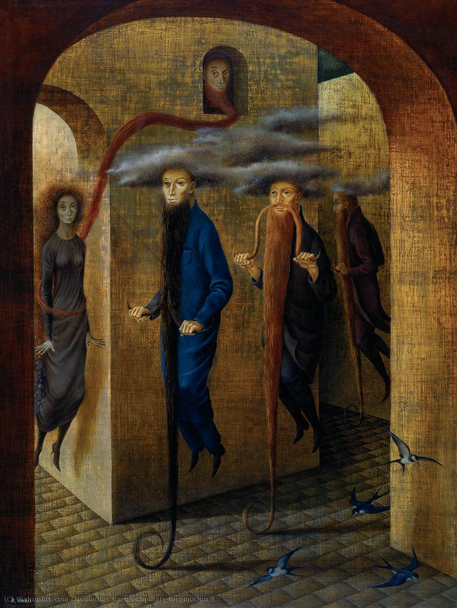 902x1200 Capillary locomotion 3 by Remedios Varo. Art Reproductions