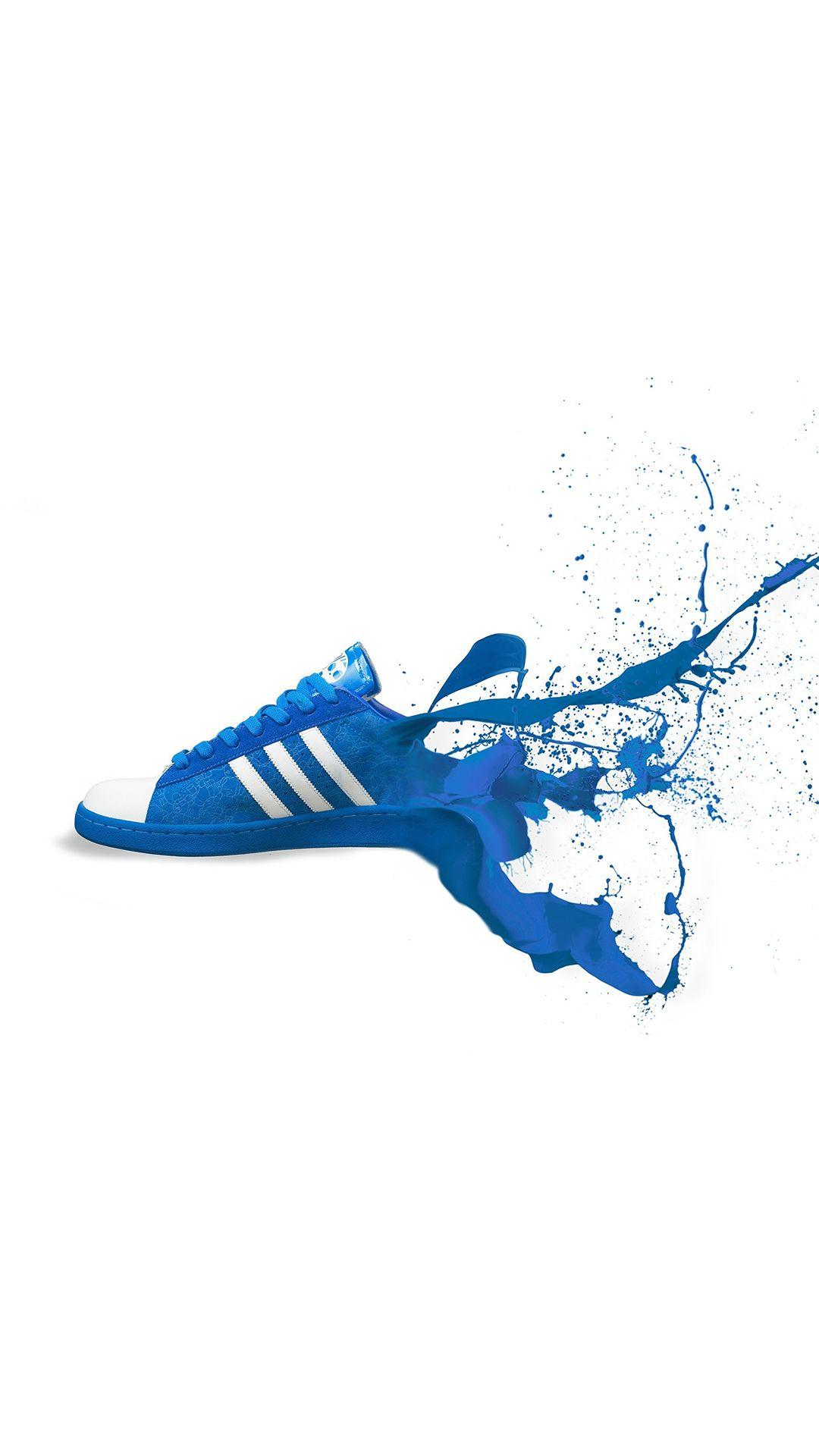 1080x1920 Adidas Blue Shoes Sneakers Logo Art Hình nền iPhone 8 Tải xuống miễn phí