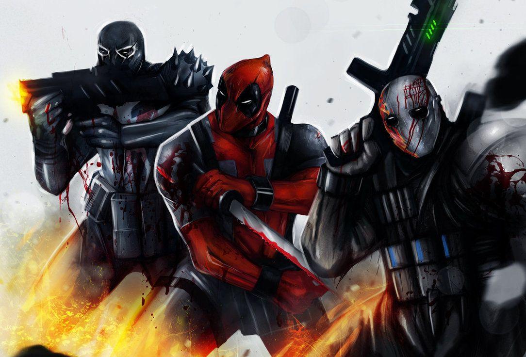 1084x736 DEADPOOL VENOM ARMY OF TWO