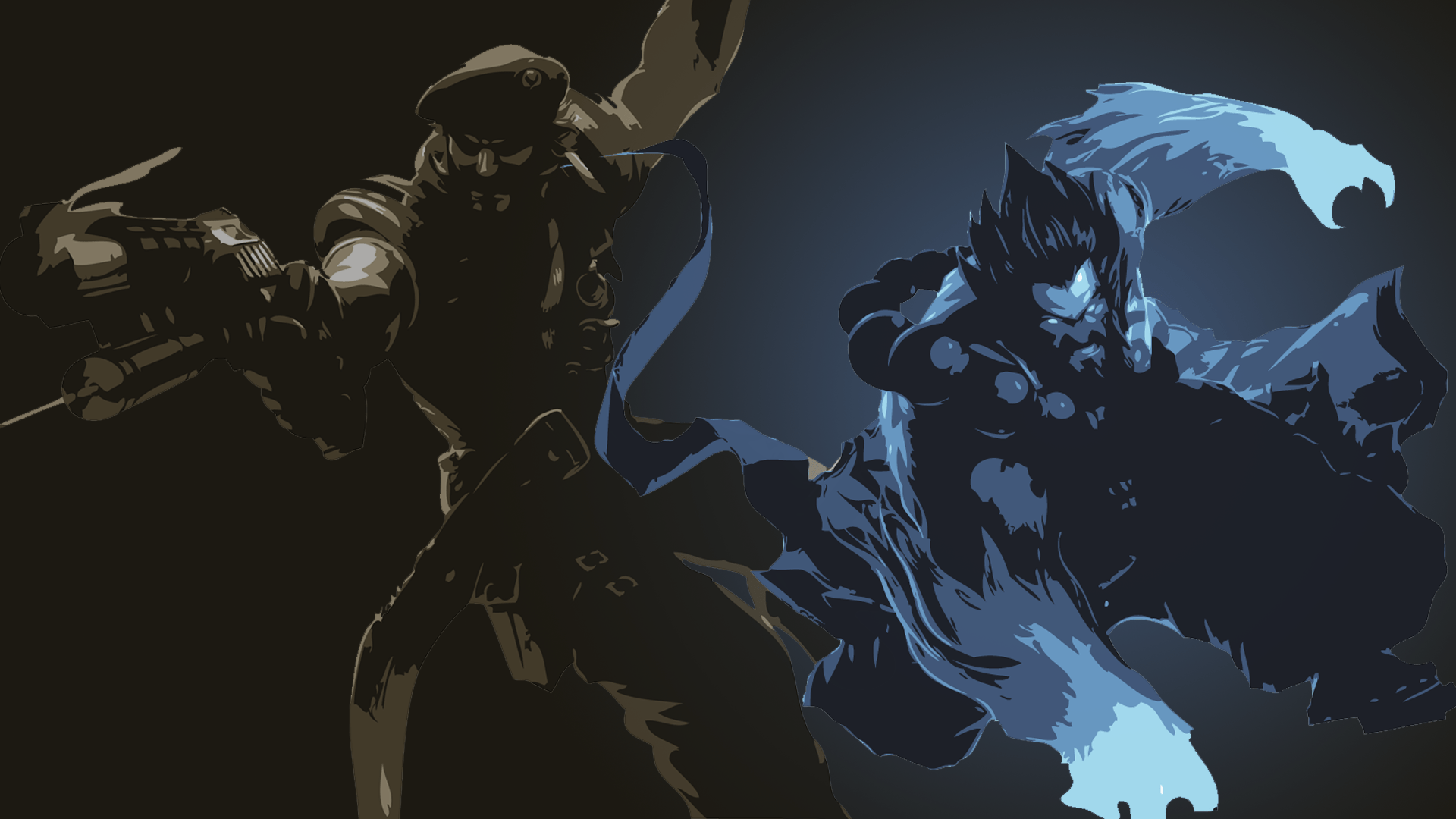 1920x1080 Special Forces Gangplank & Spirit Guard Udyr Minimalistic