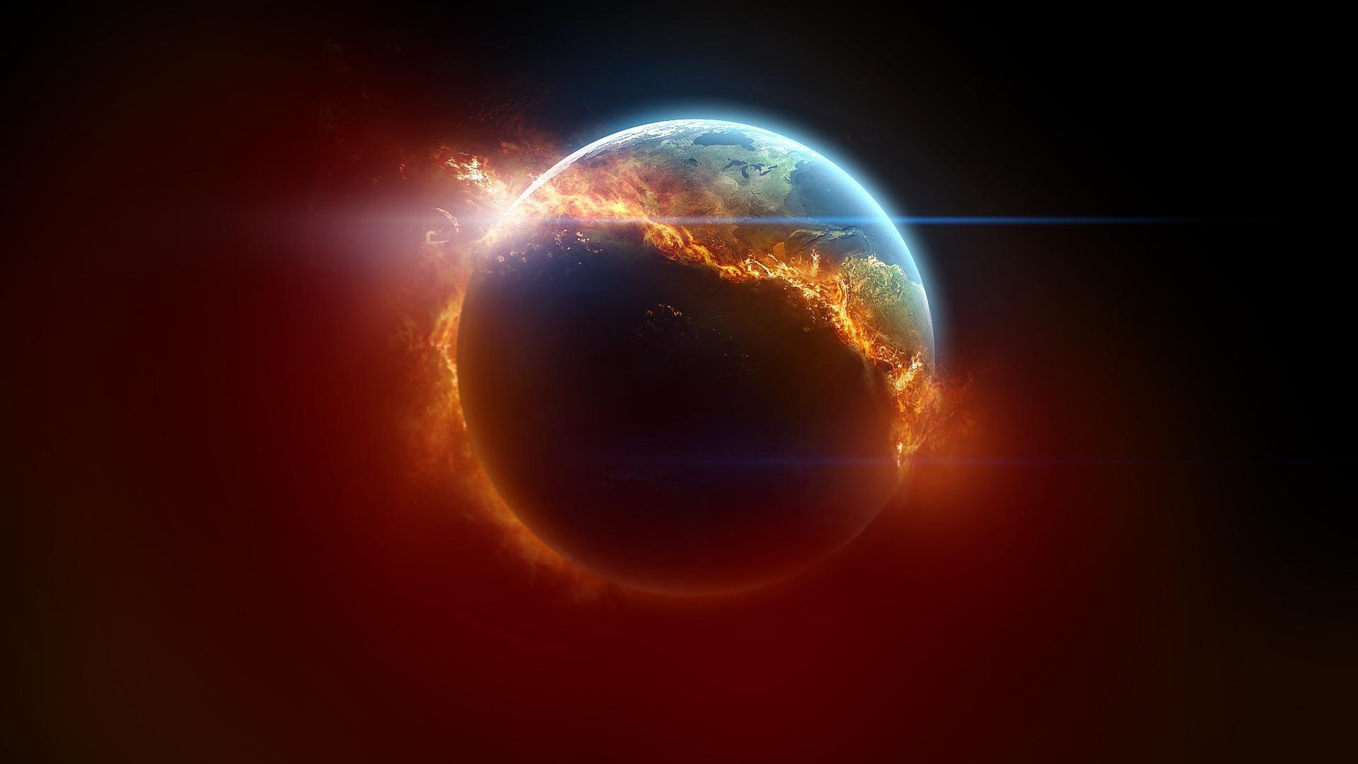 1920x1080 Burning Earth Wallpaper Warming, HD Wallpaper
