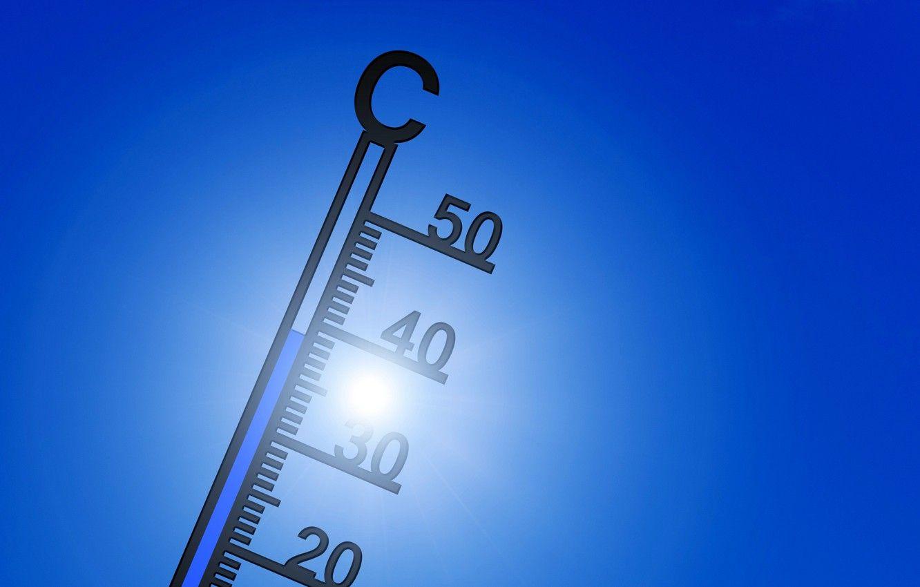 1332x850 Wallpaper summer, heat, thermometer, global warming image