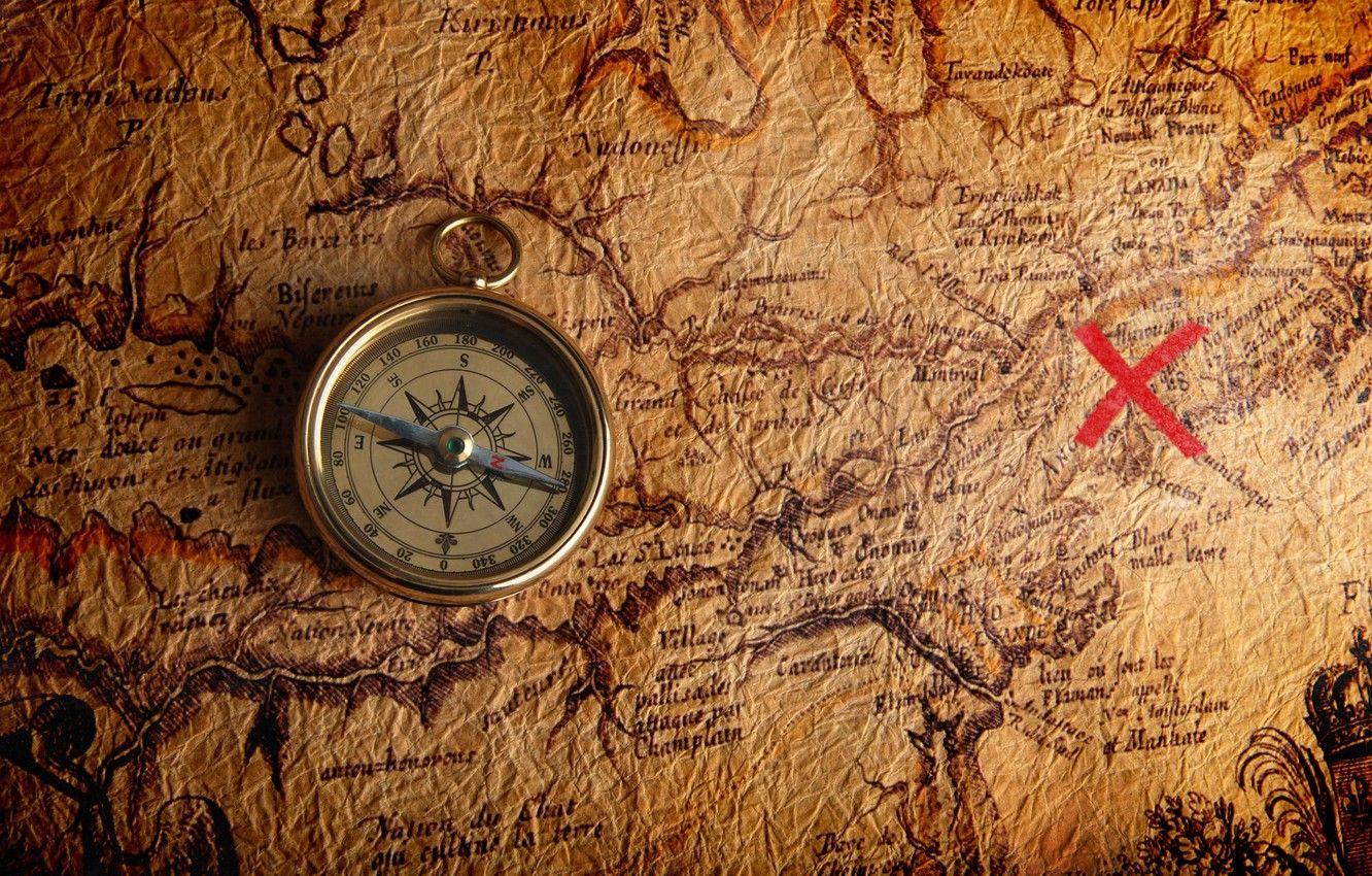 1332x850 Wallpaper place, compass, old map, where the treasure, a