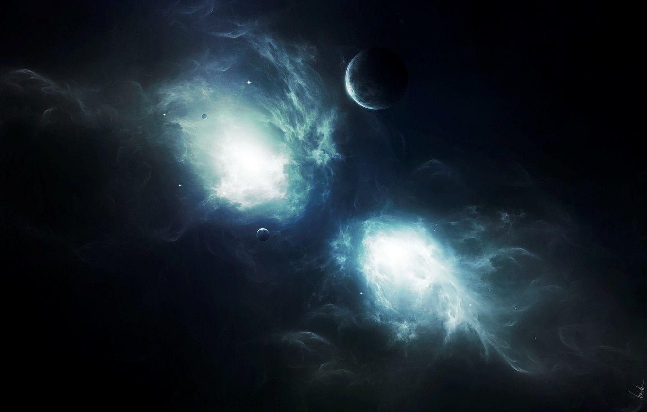 1332x850 Wallpaper stars, light, space, planet, the wormhole image