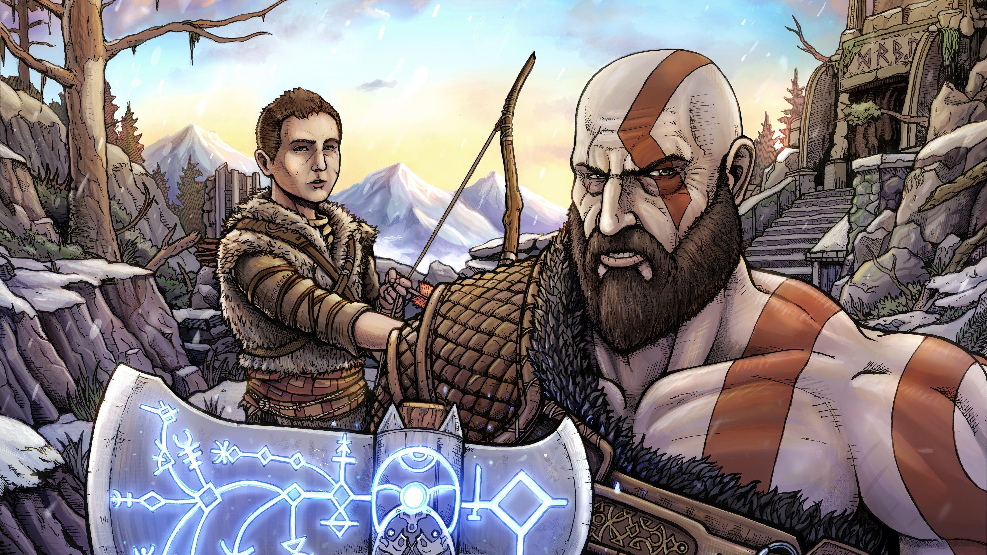 3840x2160 God Of War 4k Artwork Hd Wallpaper, God Of War Wallpaper