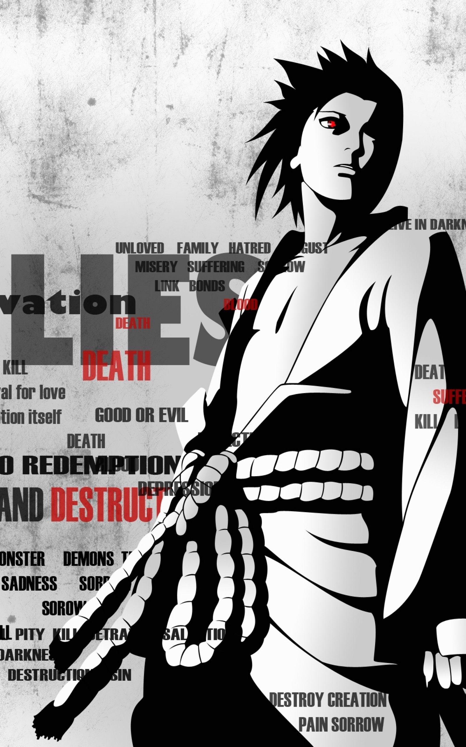 Naruto Black and White Wallpapers - Top Free Naruto Black and White