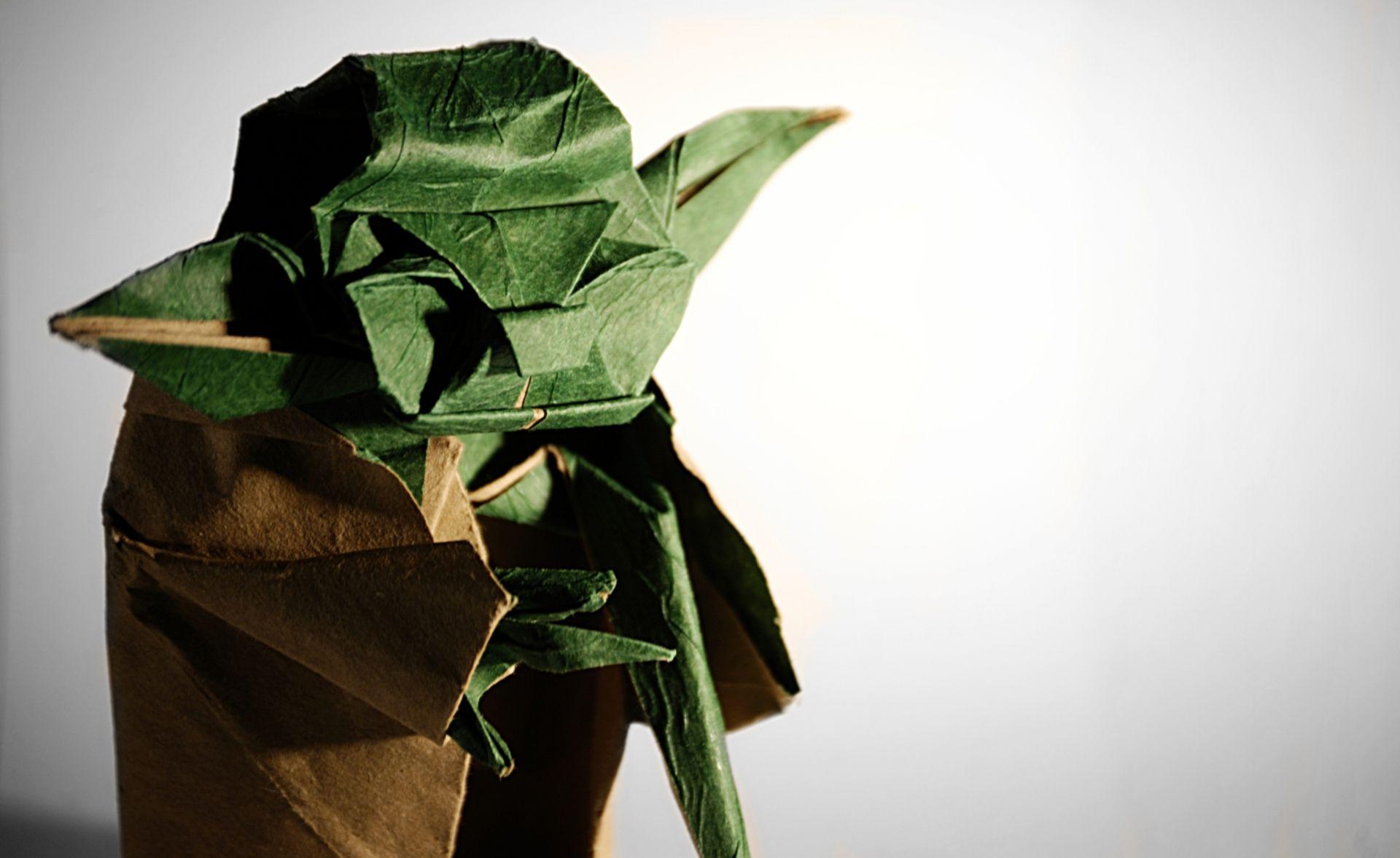 1920x1177 Origami #Yoda #Star #Wars Sci Fi • Movies Sh. Desktop