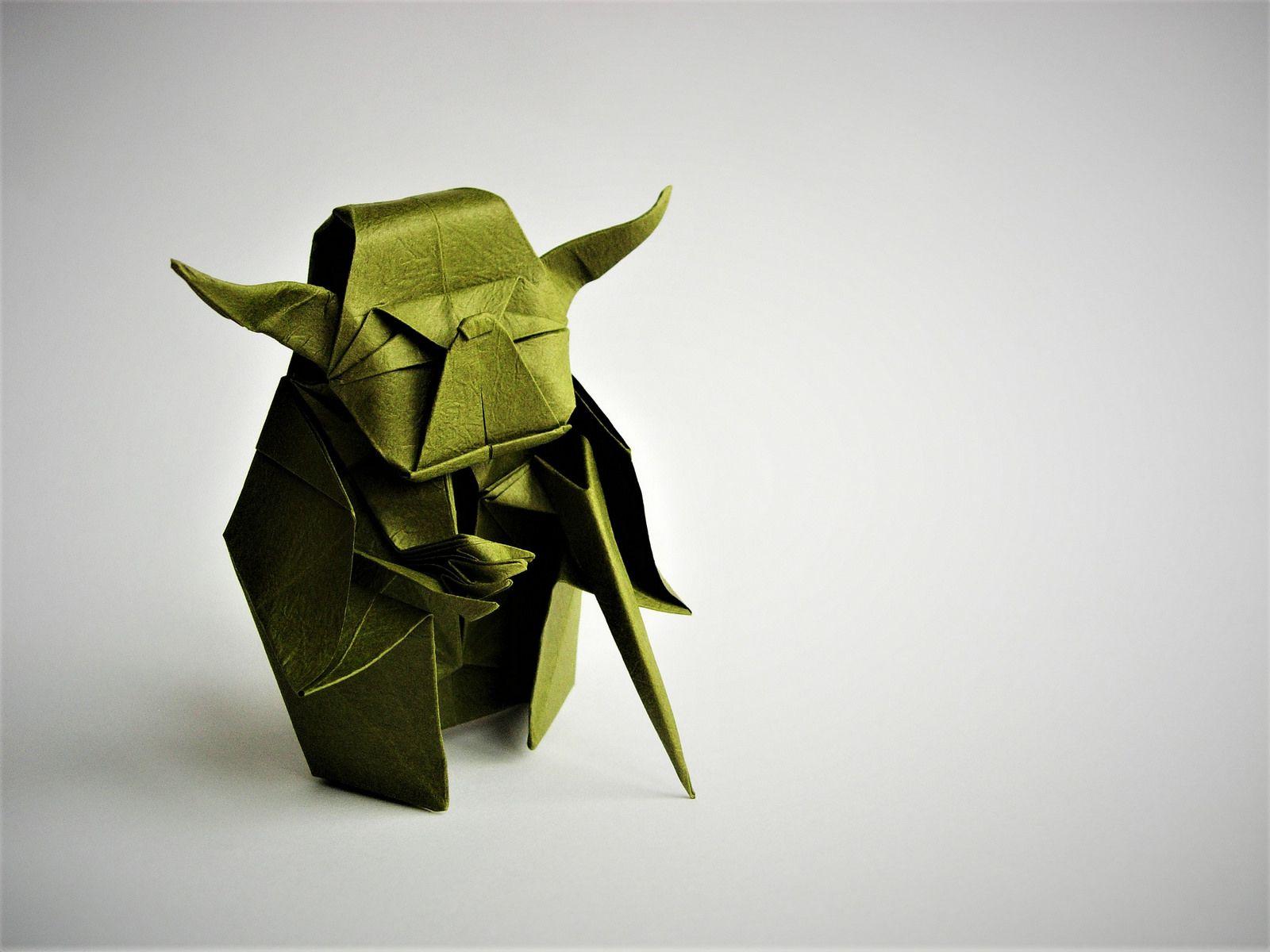 1600x1200 Yoda- Fumiaki Kawahata. Origami. Origami yoda, Origami