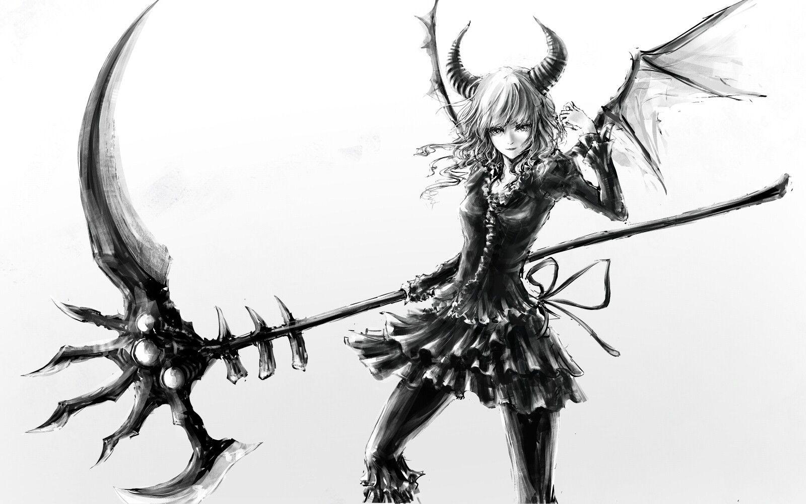 1600x1000 Wallpaper Rock Shooter Scythe, HD Wallpaper