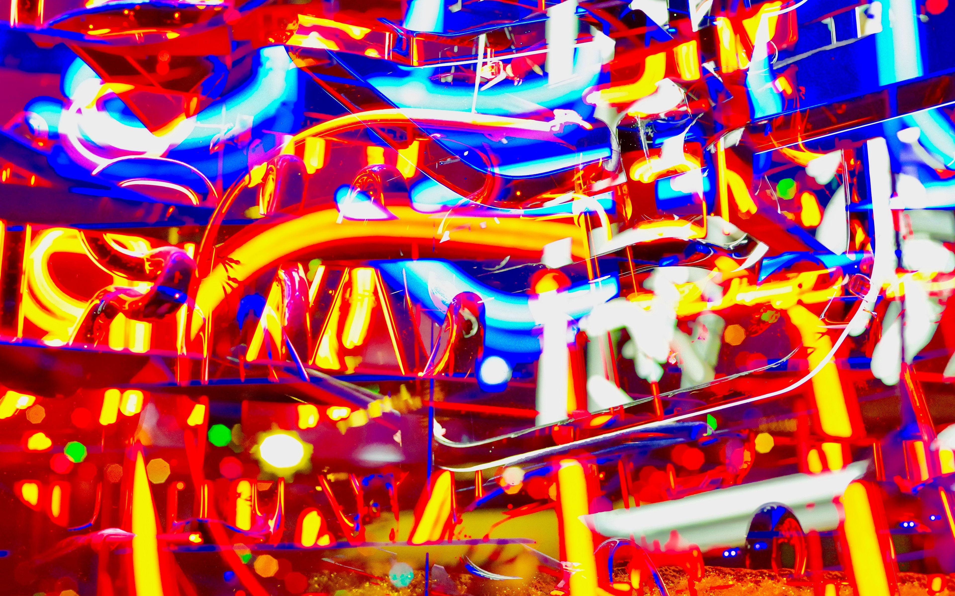 3840x2400 Download wallpaper 3840x2400 neon, light, colorful, bright
