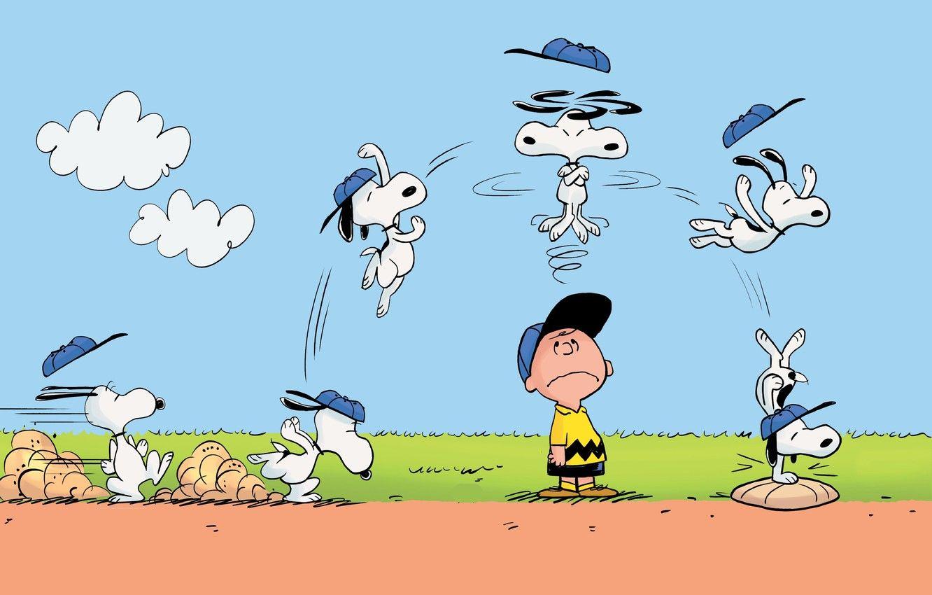 1332x850 Wallpaper jump, Charlie Brown, Snoopy, The Peanuts image for desktop, section фильмы