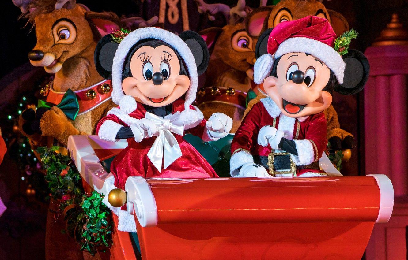 Mickey and Minnie Mouse Christmas Wallpapers - Top Free Mickey and ...