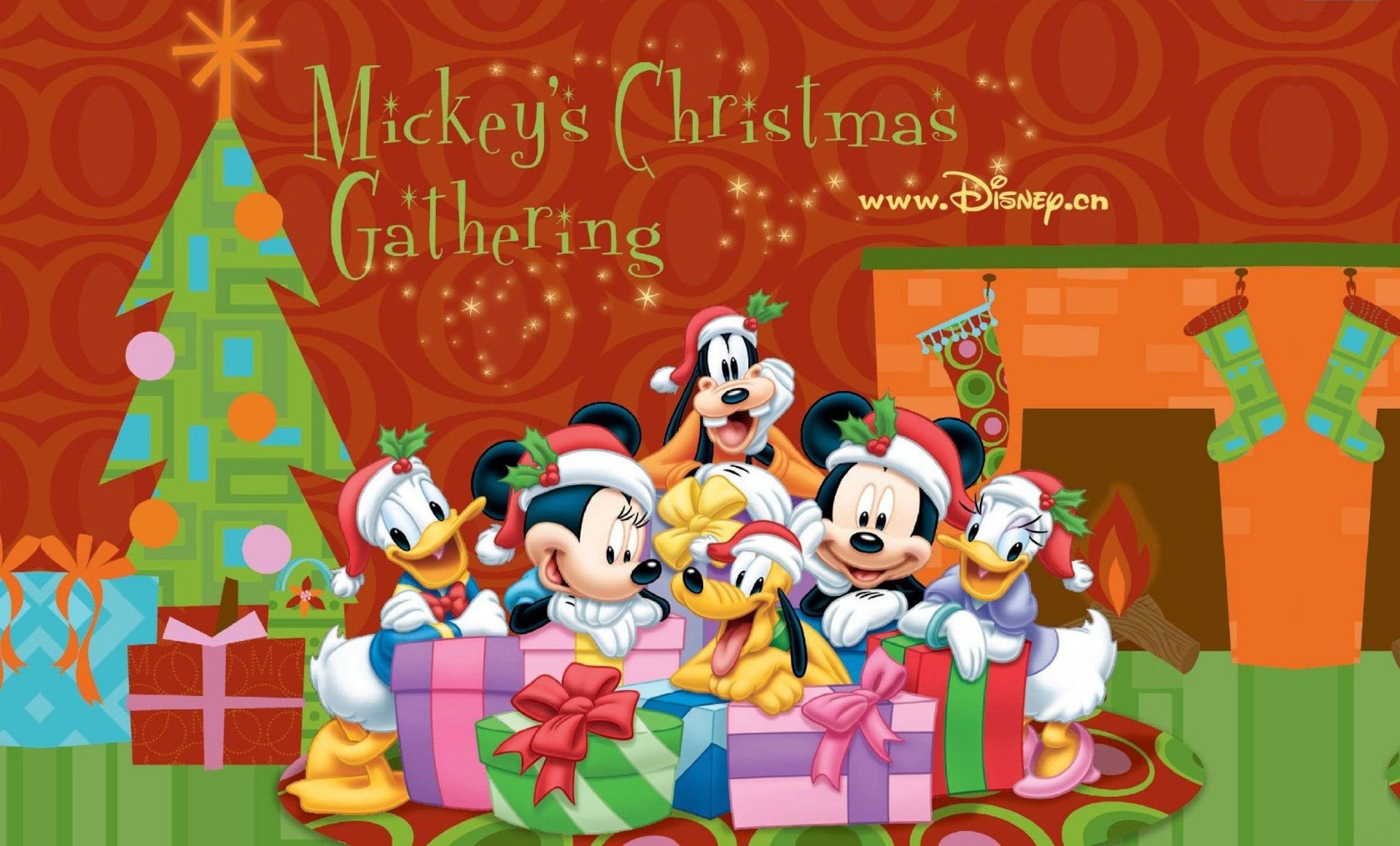 2560x1547 Mickey Mouse Christmas Background