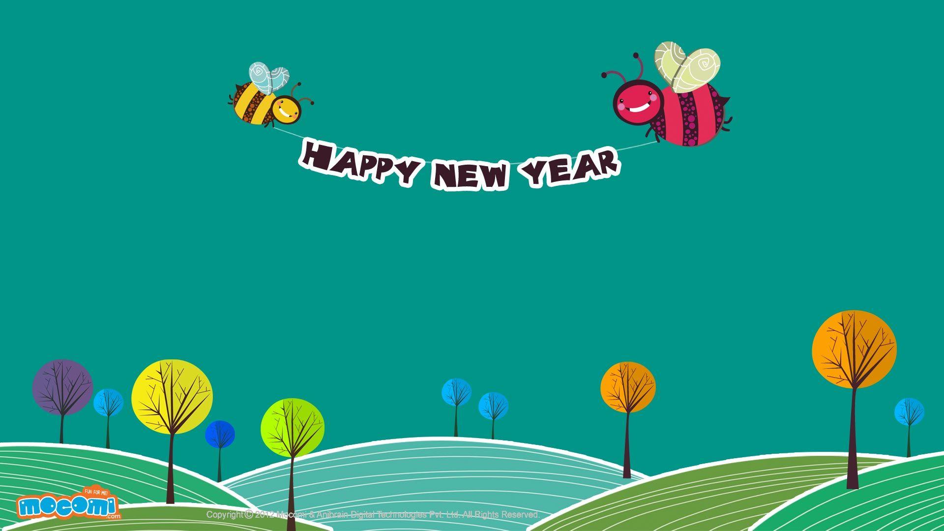1920x1080 Happy New Year Wallpaper for Kids