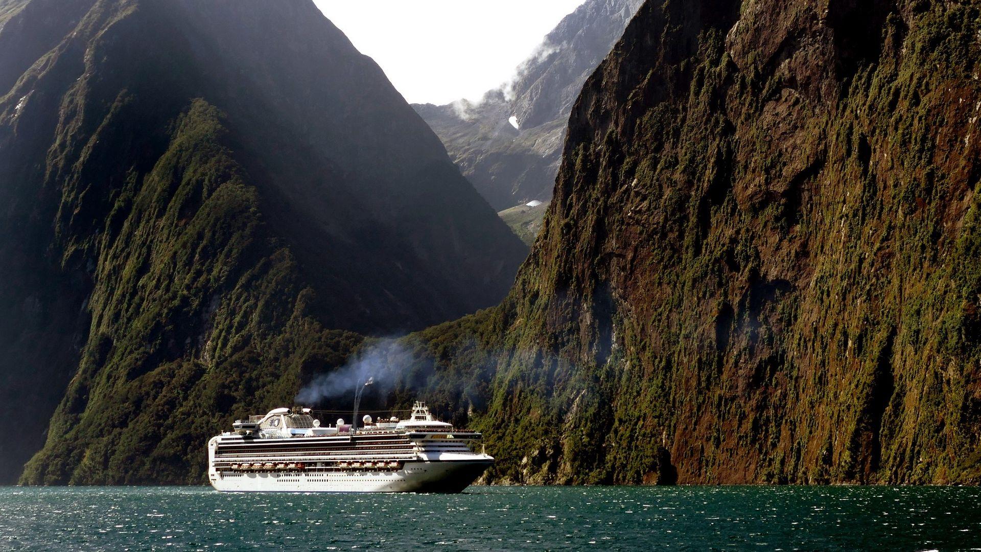 1920x1080 Download wallpaper 1920x1080 new zealand, cruise ship, ship