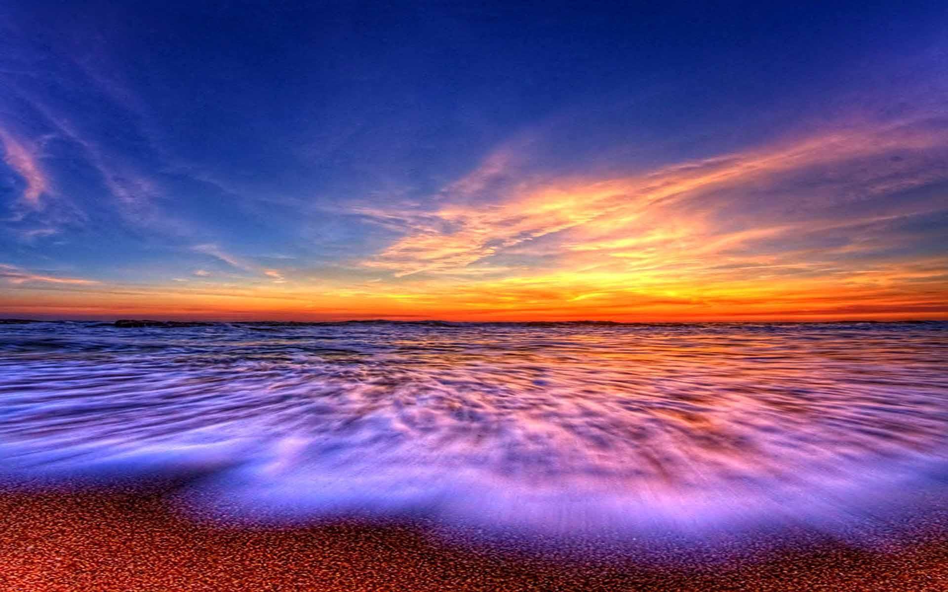 1920x1200 The beach in the evening - (XF:16) Dennis Juarez