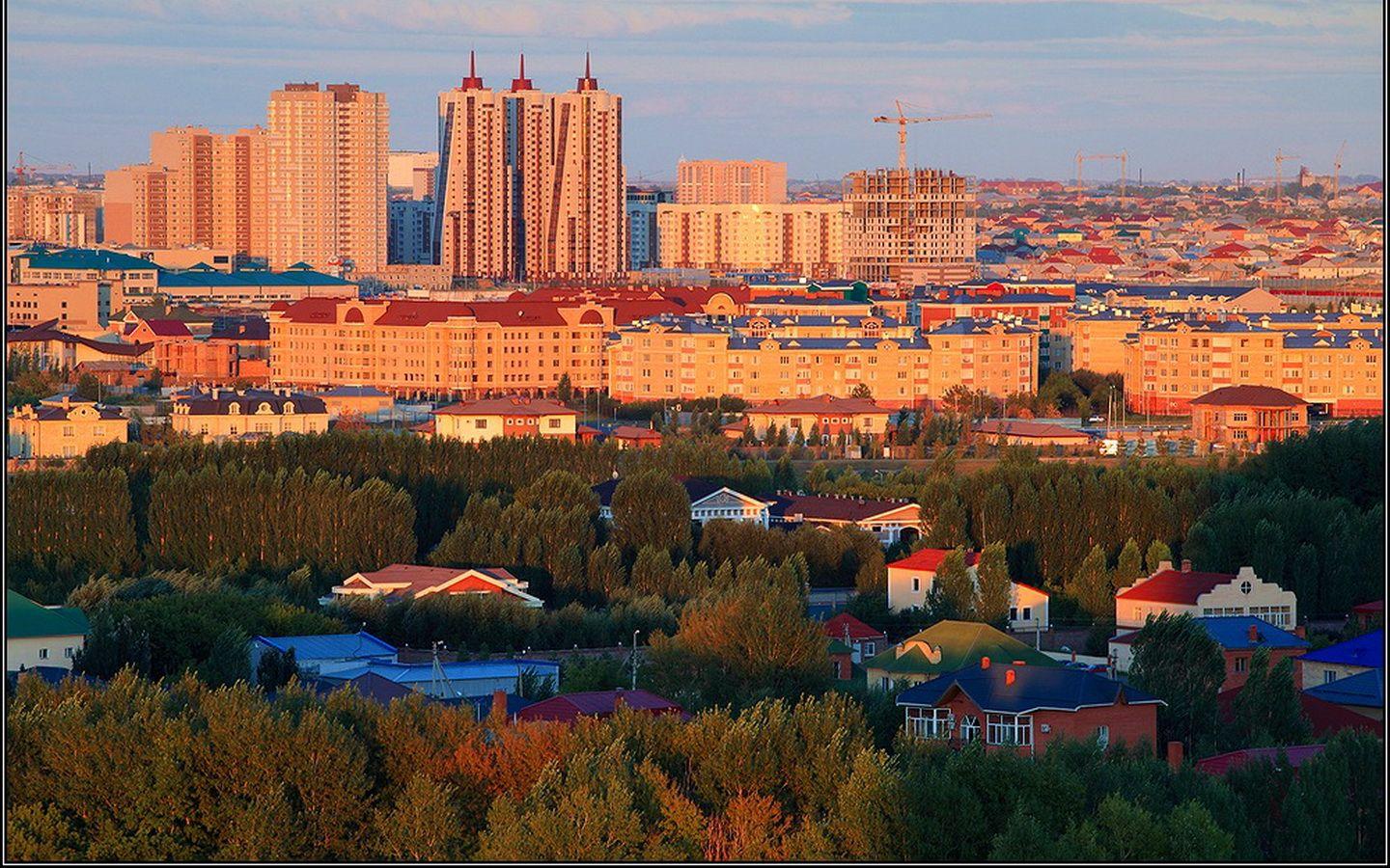 1440x900 image Kazakhstan Cities Houses