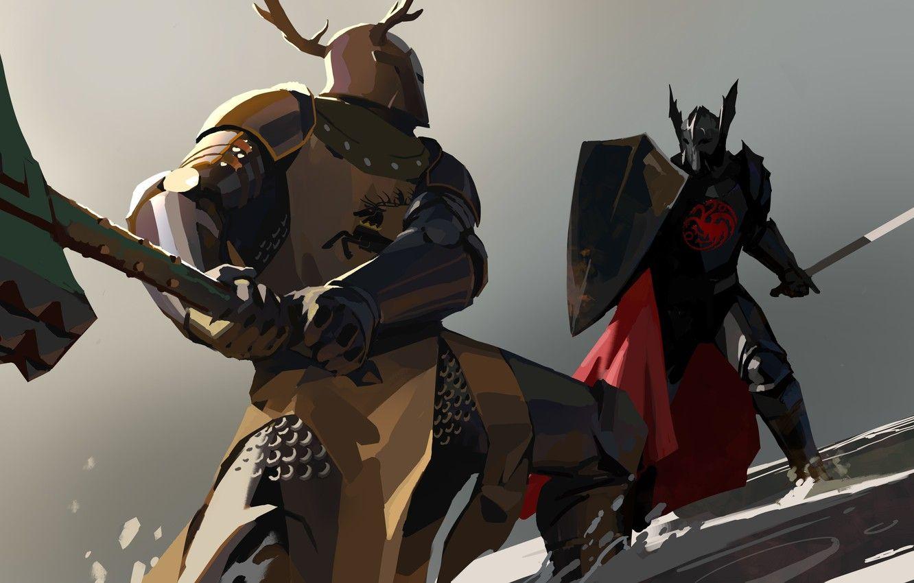 1332x850 Wallpaper axe, sword, armor, Game of thrones, Targaryen
