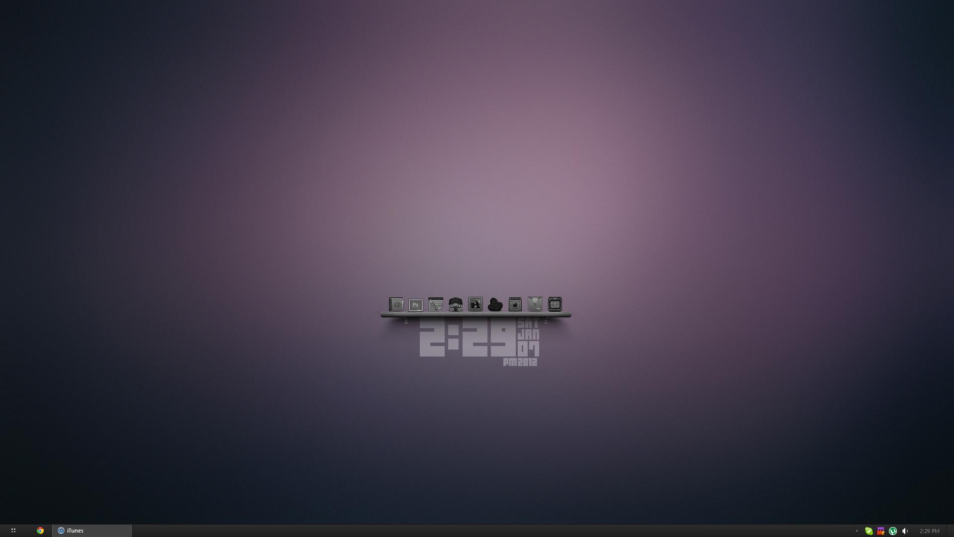 1920x1080 My Minimalist Desktop: Rainmeter