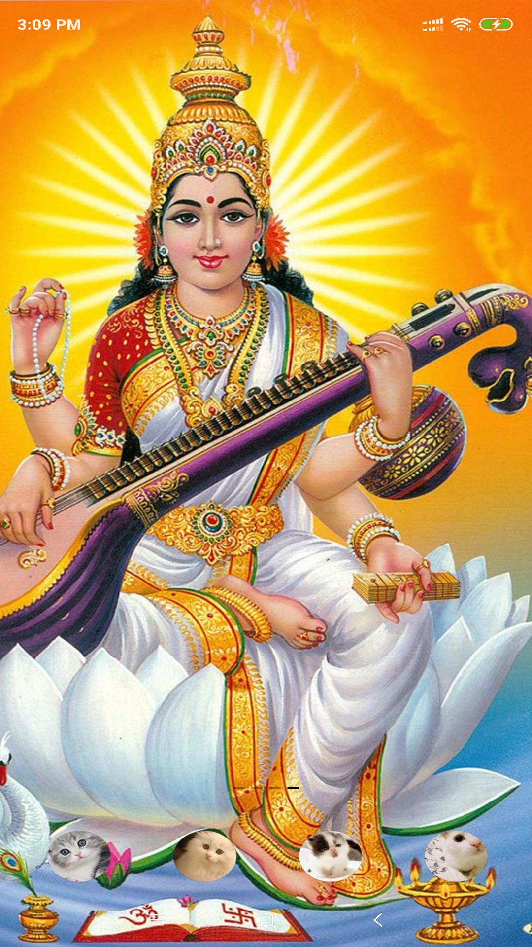 Hình nền 1080x1920 Maa Saraswati dành cho Android