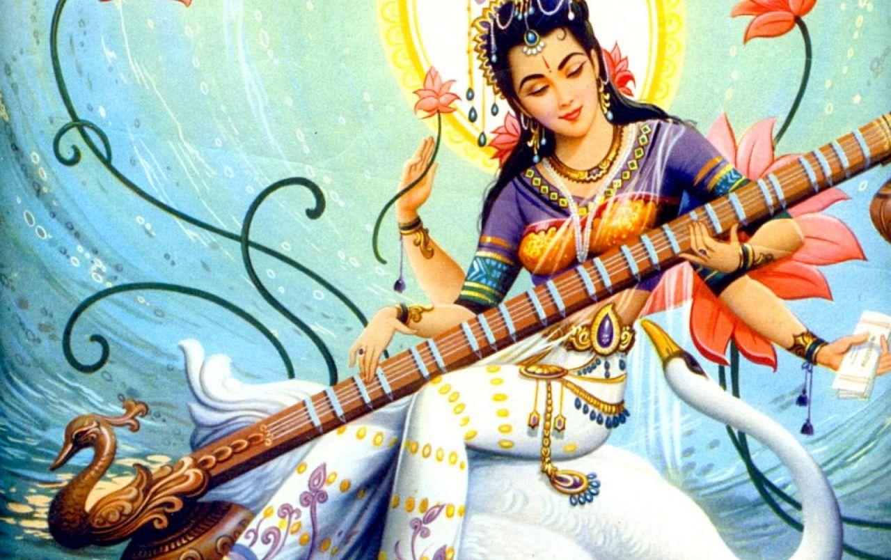 Hình nền 1280x804 Goddess Saraswati.  Goddess Saraswati stock photos