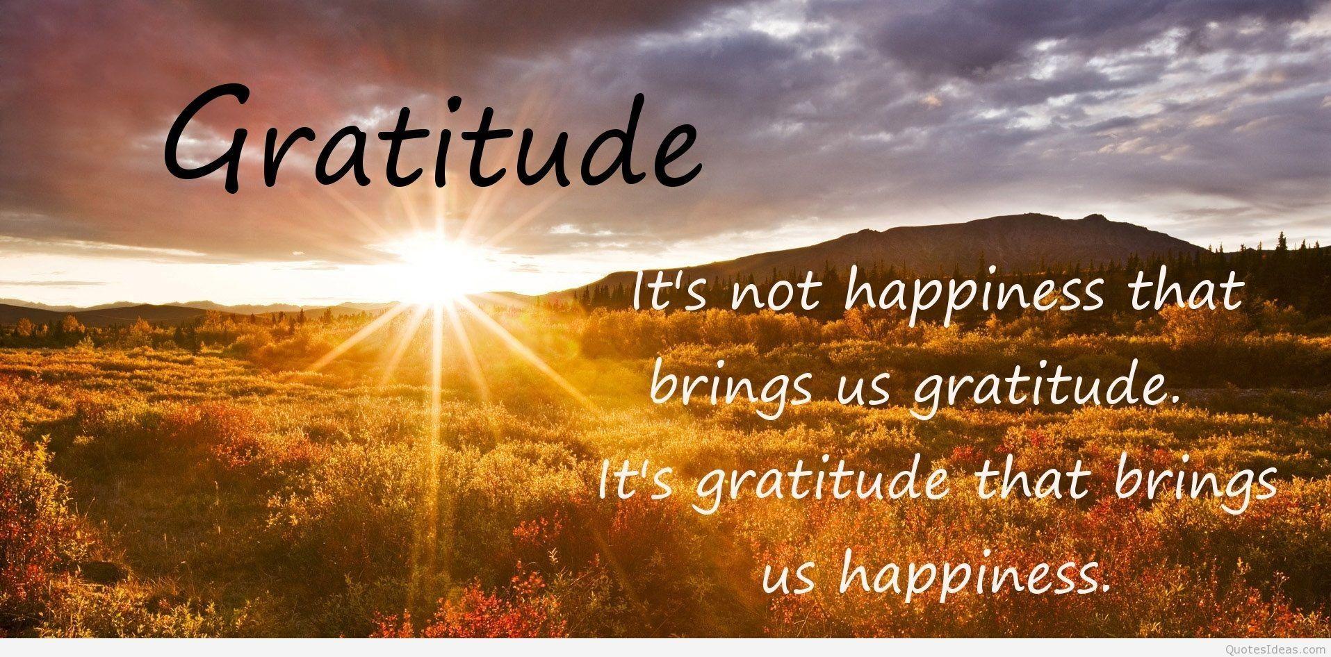 1915x946 Wallpaper Gratitude with happiness quote