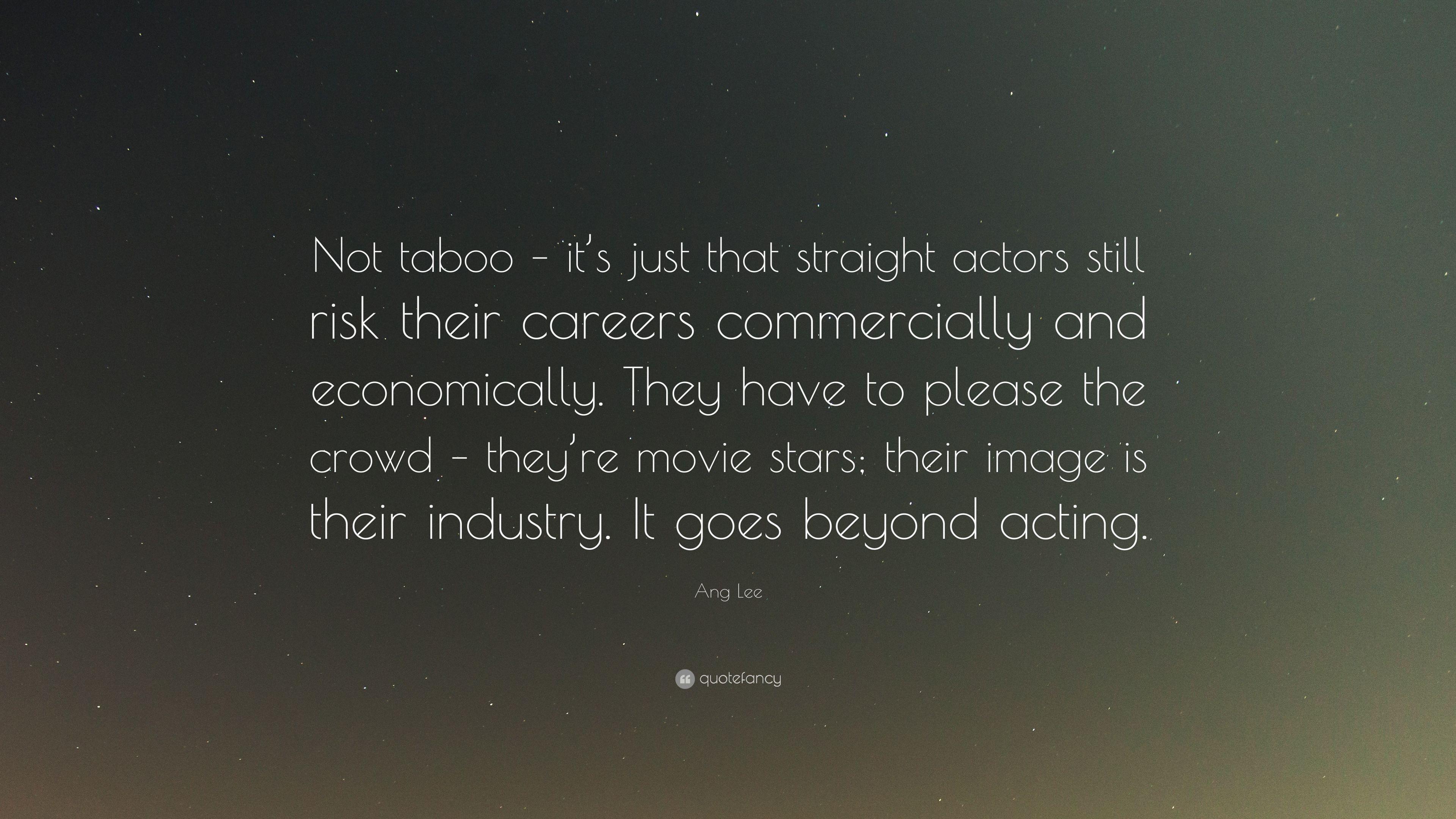 3840x2160 Ang Lee Quote: “Not taboo