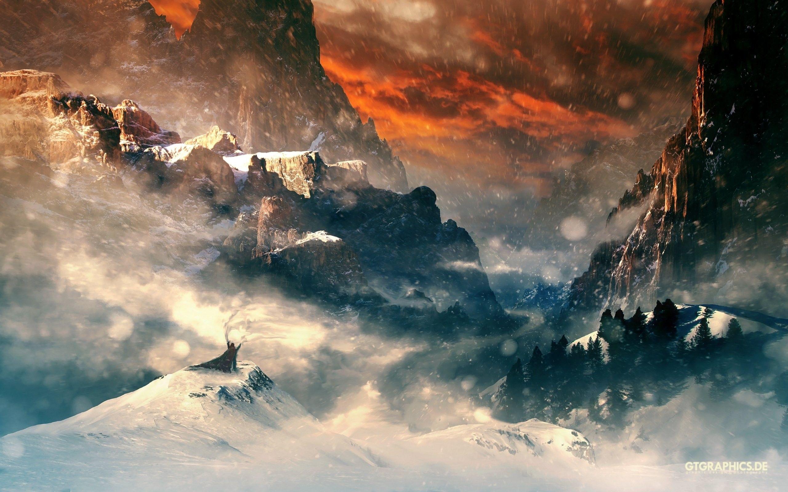 2560x1600 Landscape, Art, Fantasy Wallpaper, Colourful, fantasy