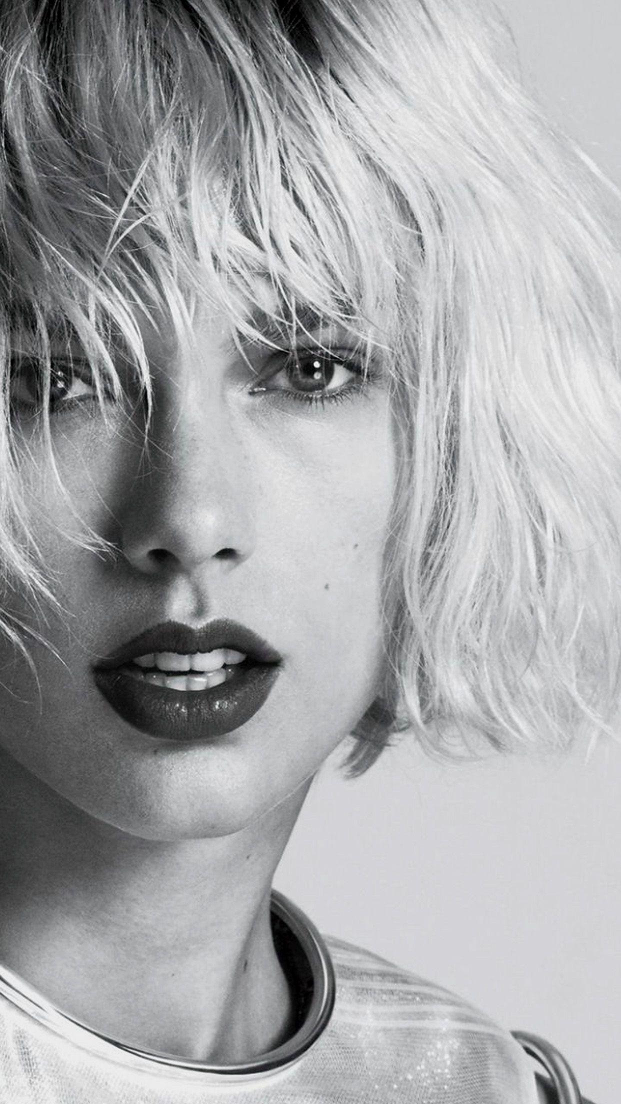 1242x2208 Hi63 Taylor Swift Bw Dark Face Singer Swift