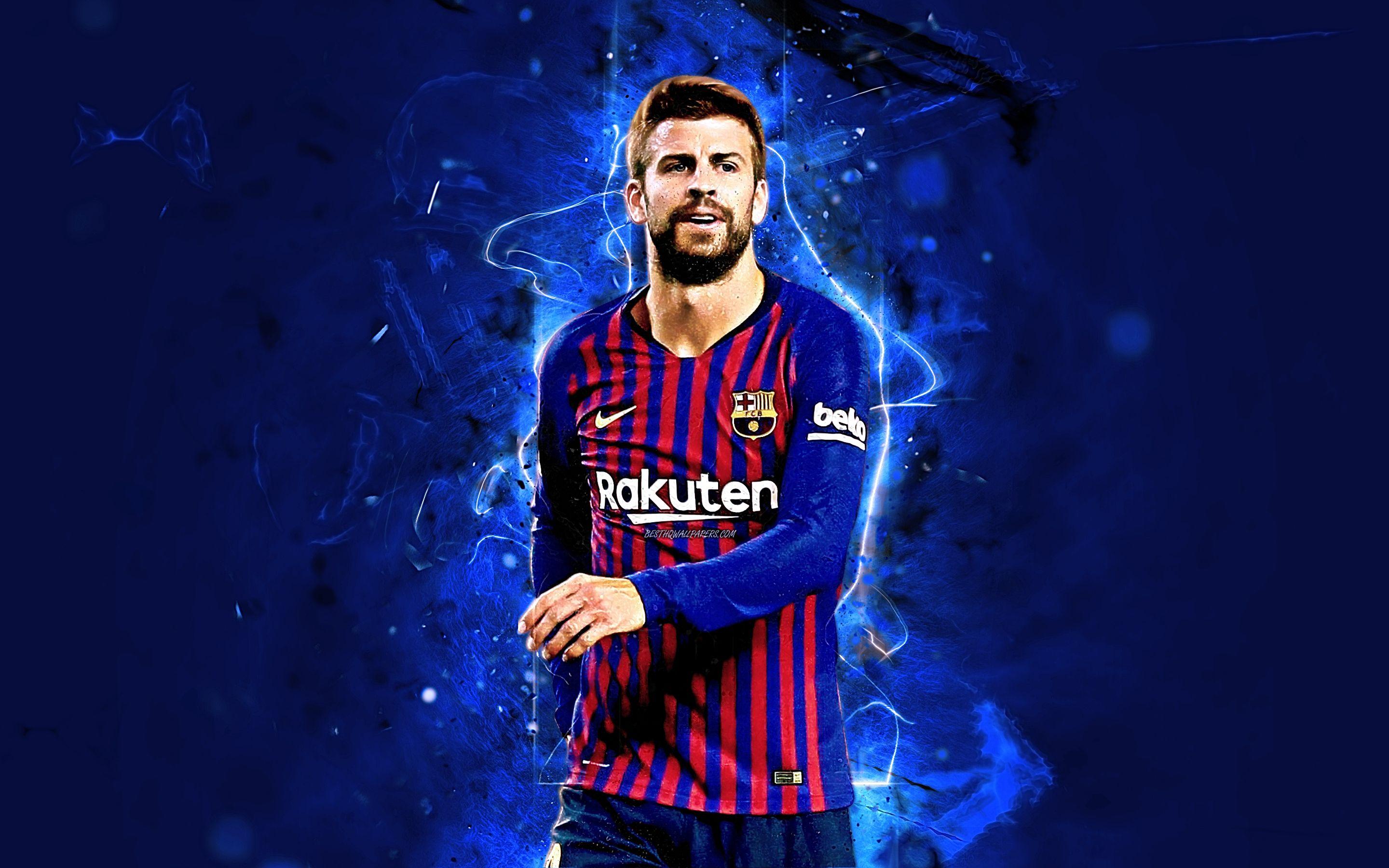2880x1800 FC Barcelona, Gerard Pique, Spanish, Soccer wallpaper