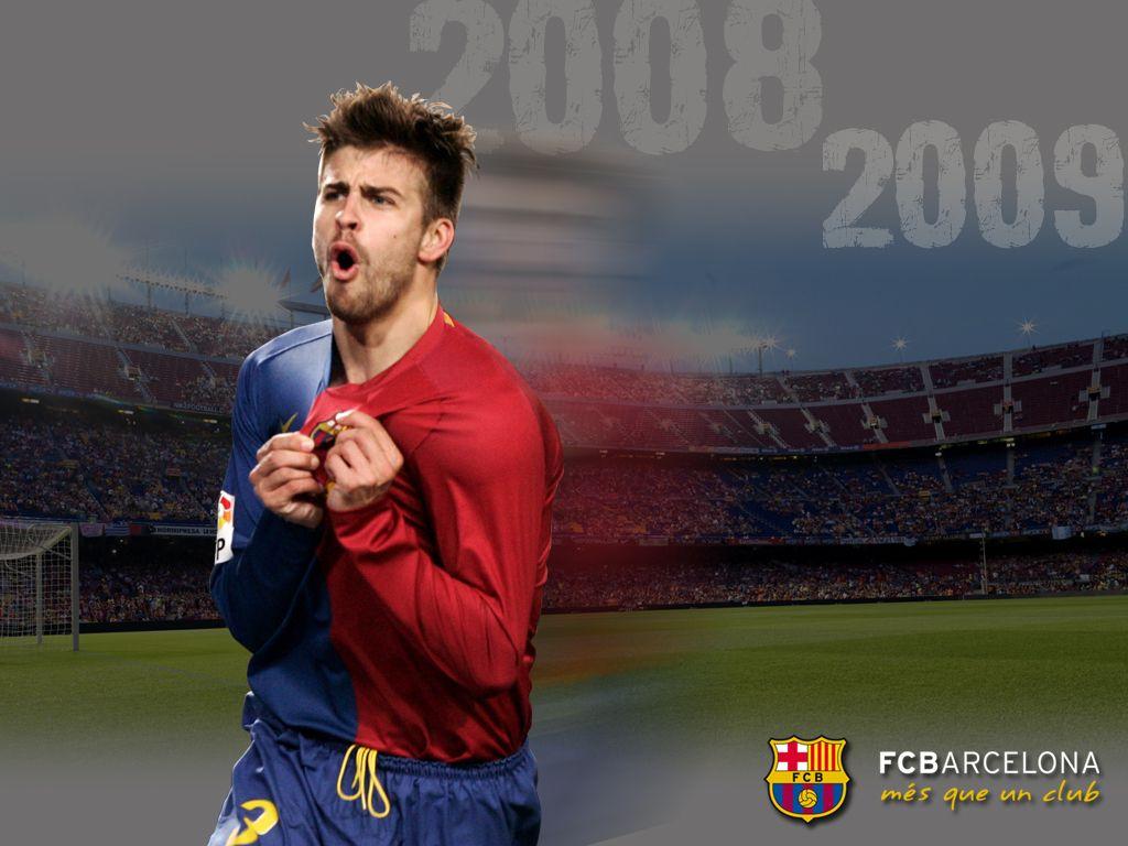 1024x768 Gerard Pique Football Wallpaper