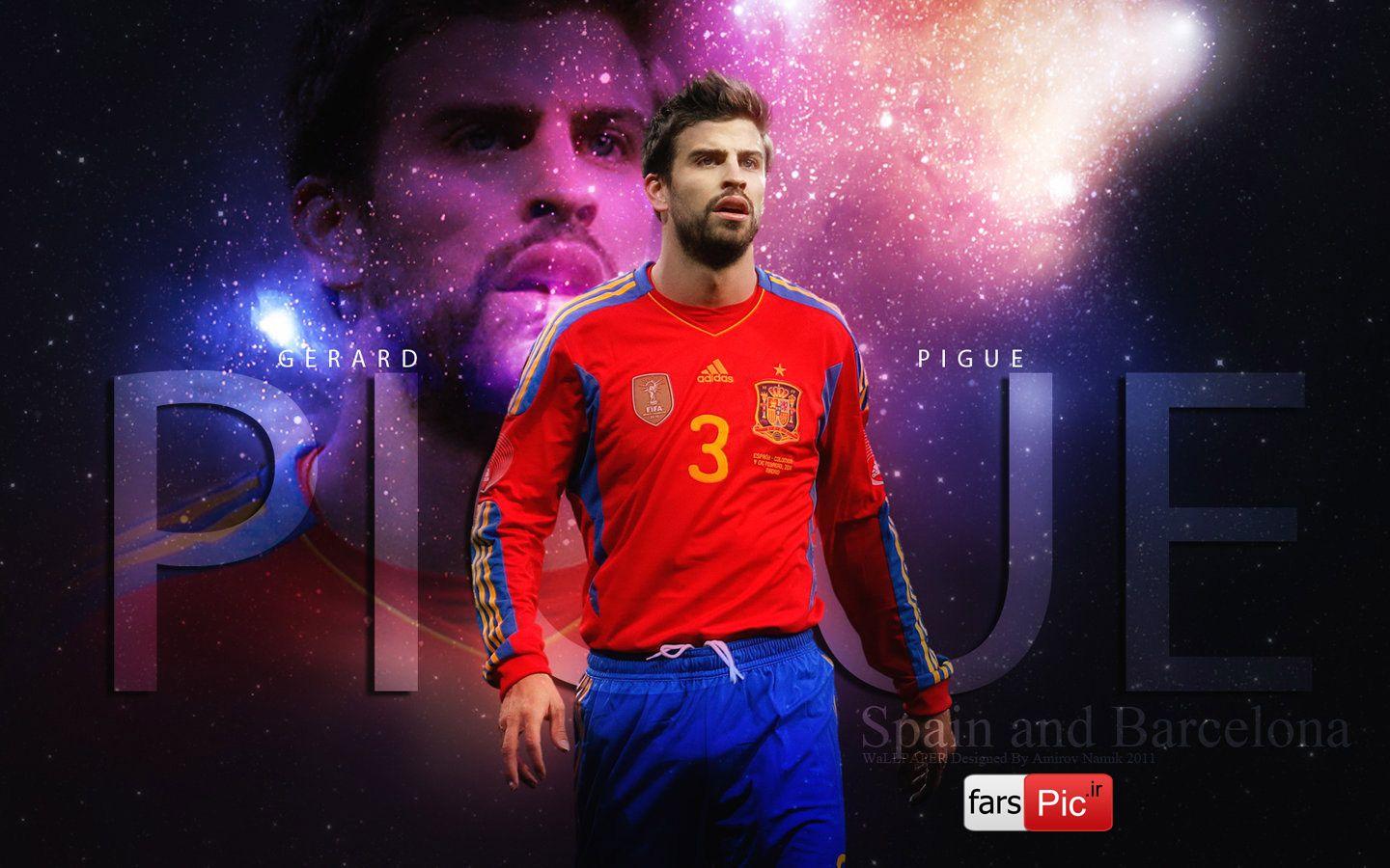 1440x900 Gerard Pique Football Wallpaper