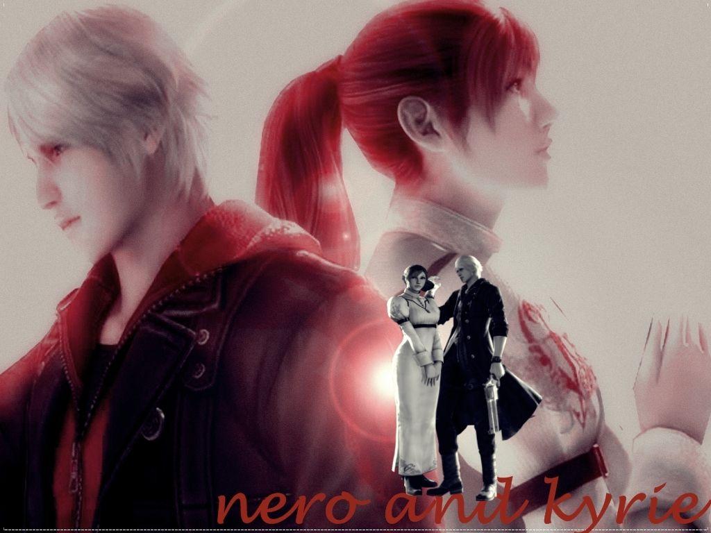1024x768 nero and kyrie May Cry 4 Wallpaper