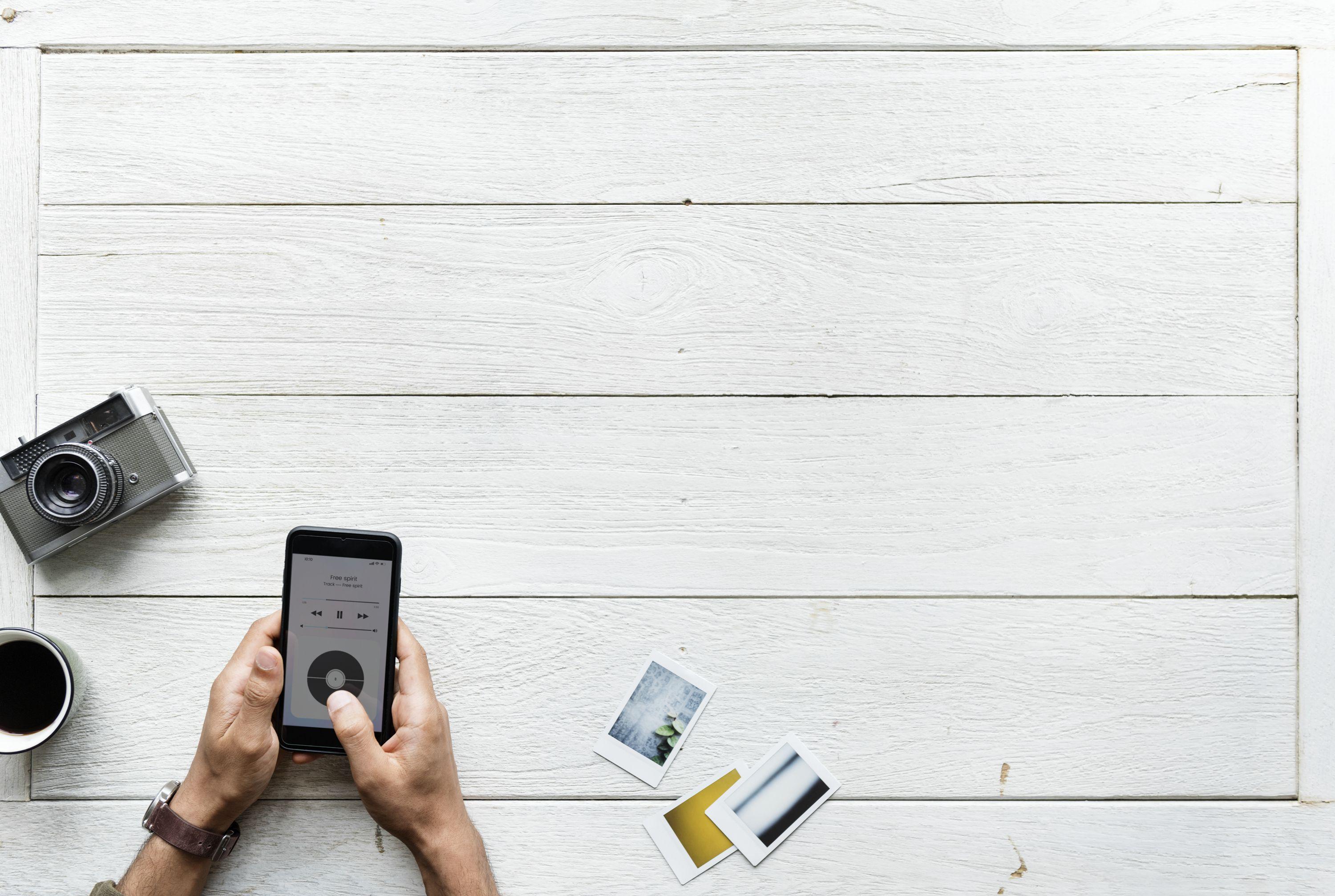 3000x2014 Flat Lay Photography of Person Holding Android Smartphone