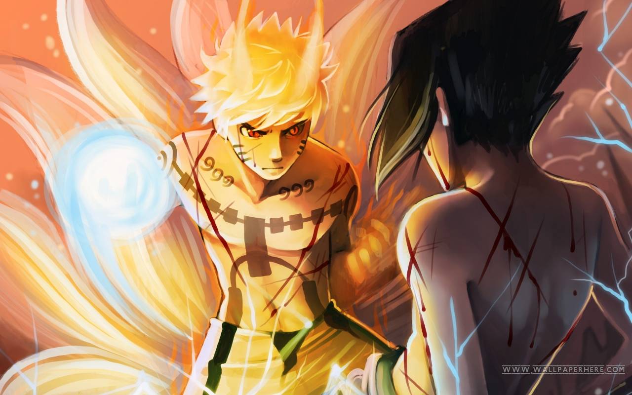 1280x800 Naruto And Kurama Wallpaper