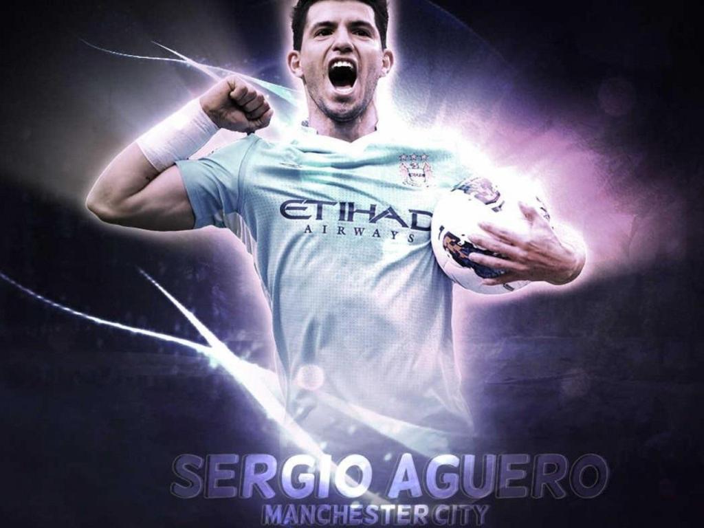1024x768 Sergio Kun Aguero Wallpaper HD 2013. Football Wallpaper