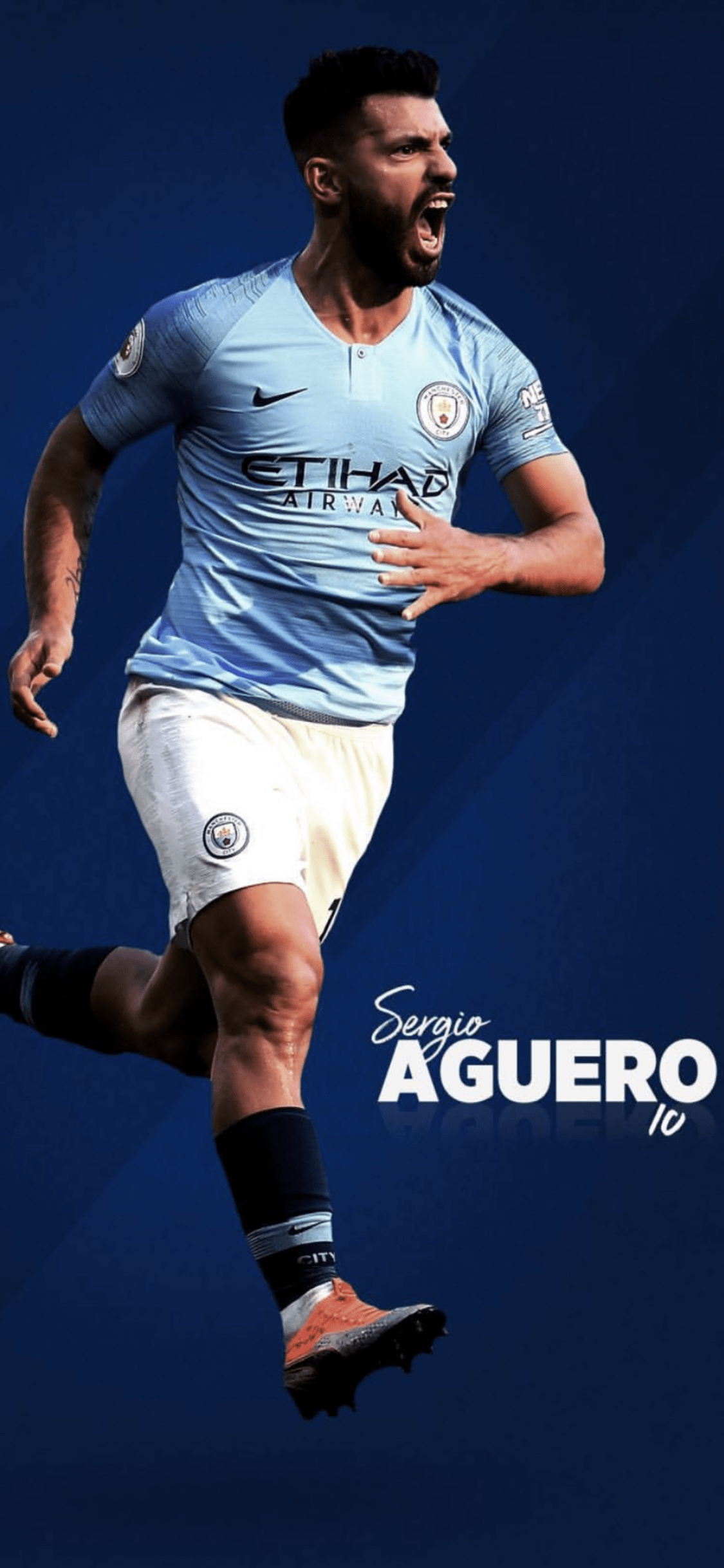 1125x2436 Free download Sergio Aguero wallpaper iPhone XS Max iphone