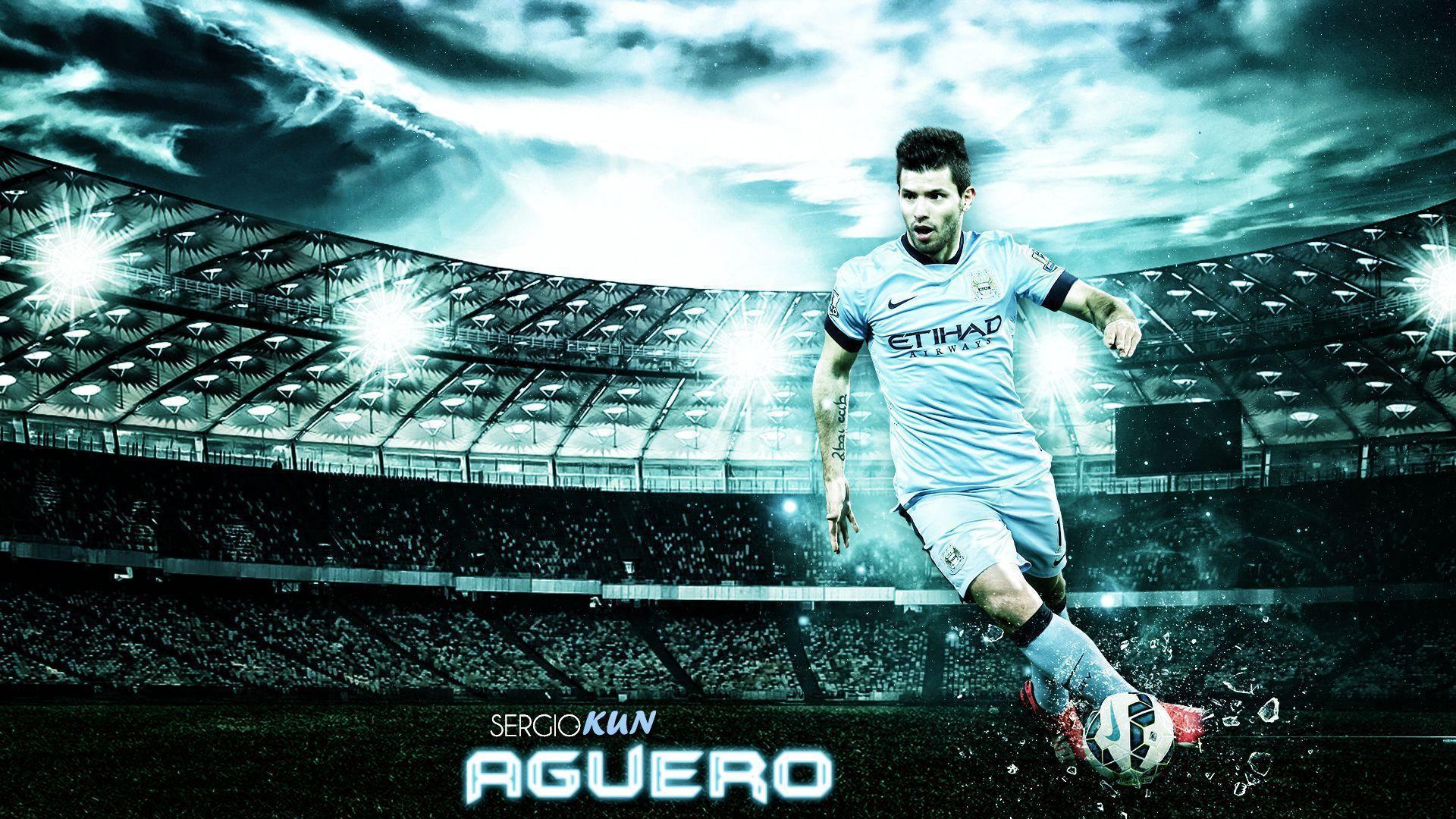 1920x1080 Kun Aguero Free HD Wallpaper Image Background