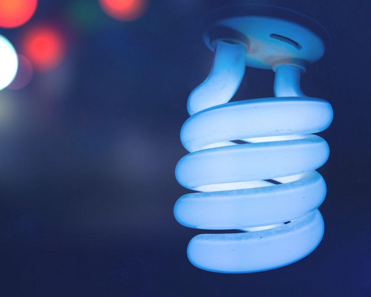 1280x1024 Download wallpaper 1280x1024 lamp, spiral, electricity, coil