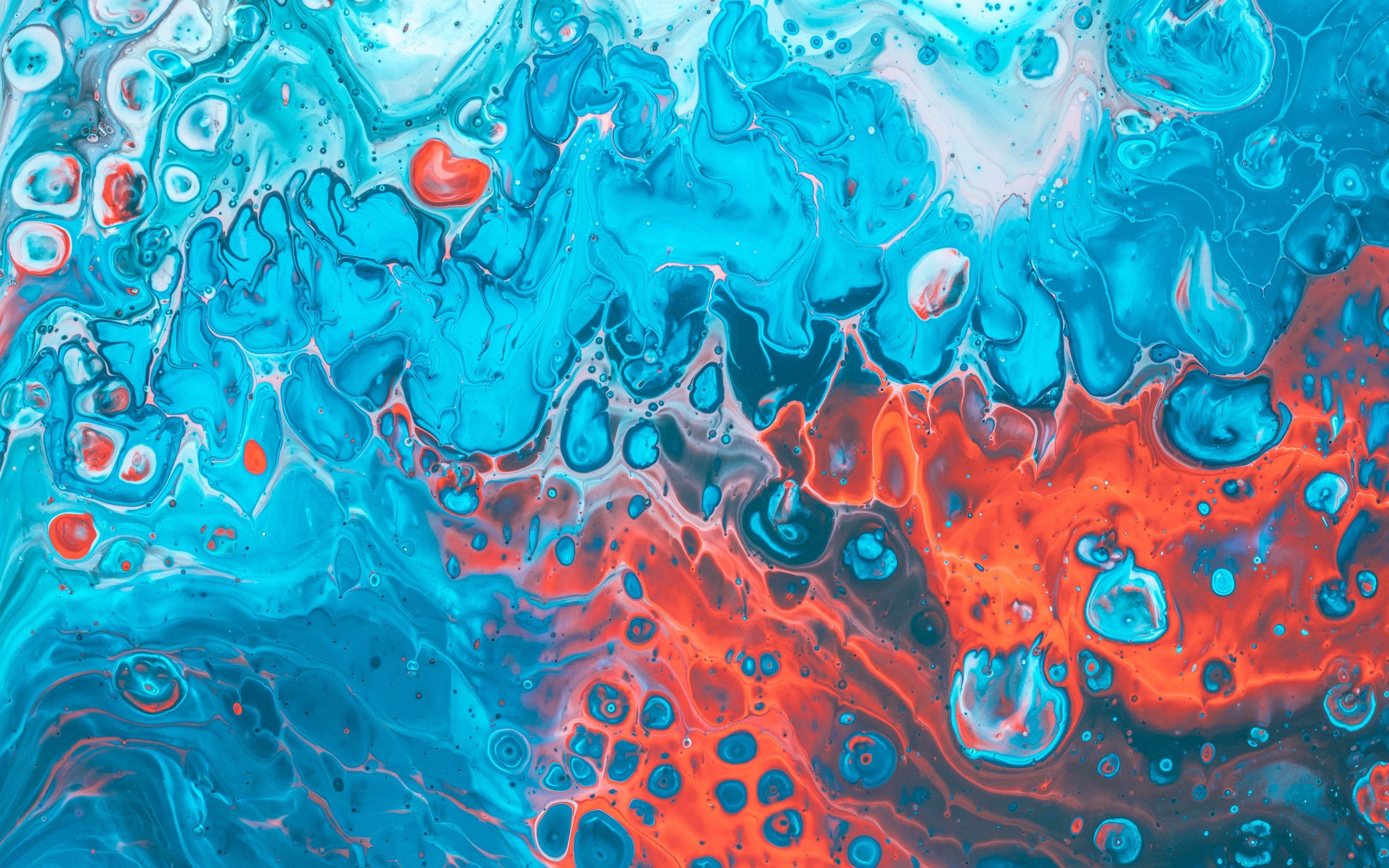 3840x2400 Download wallpaper 3840x2400 paint, stains, mixing, liquid