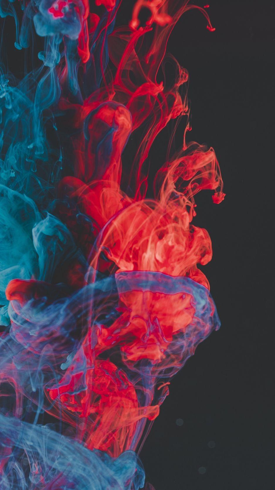 938x1668 Paint, liquid, clots, abstract wallpaper