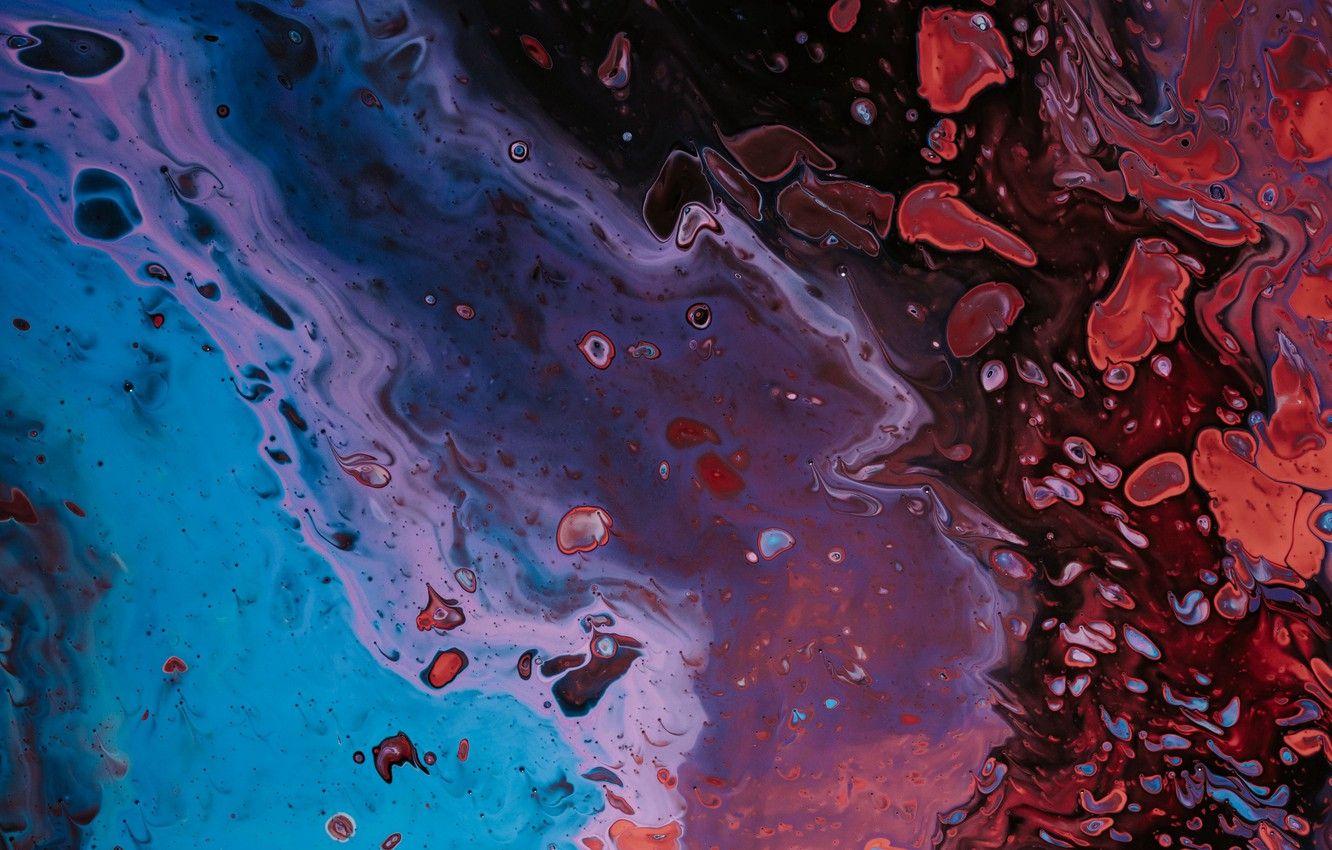 1332x850 Wallpaper colorful, waves, liquid, paint, ripples