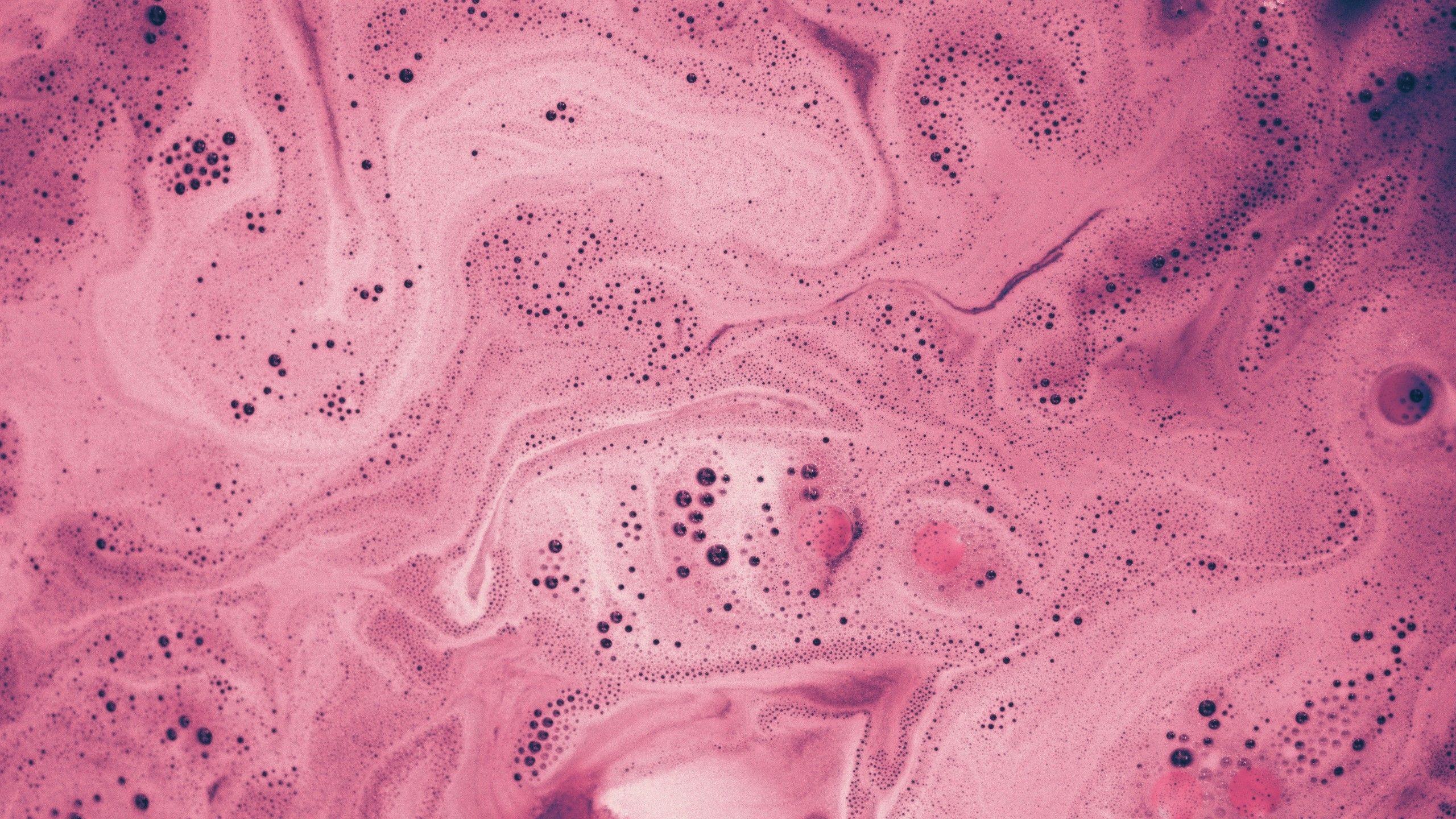 2560x1440 Download 2560x1440 Pink Liquid, Close Up, Paint Wallpaper