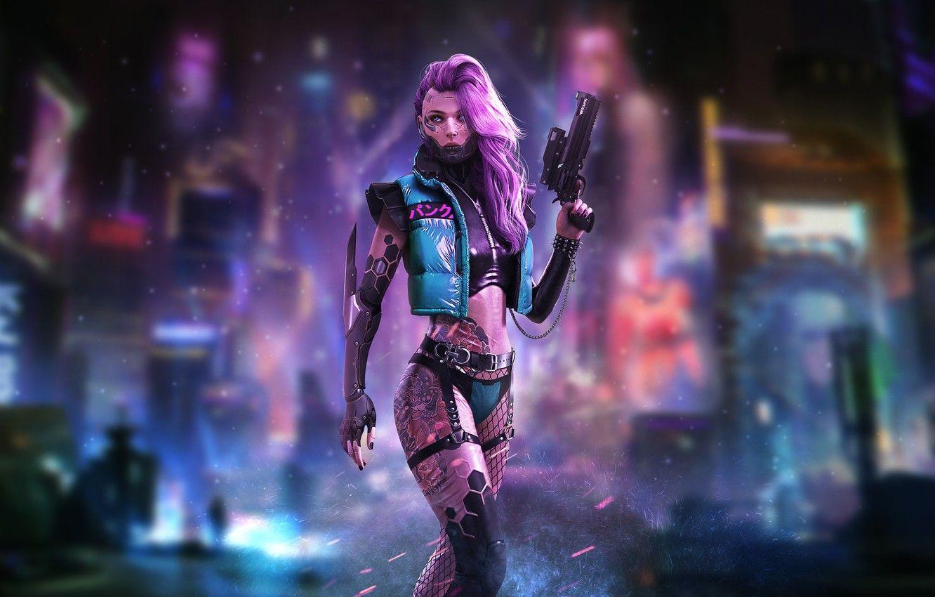 Cyberpunk Girl Wallpapers - Top Free Cyberpunk Girl Backgrounds ...