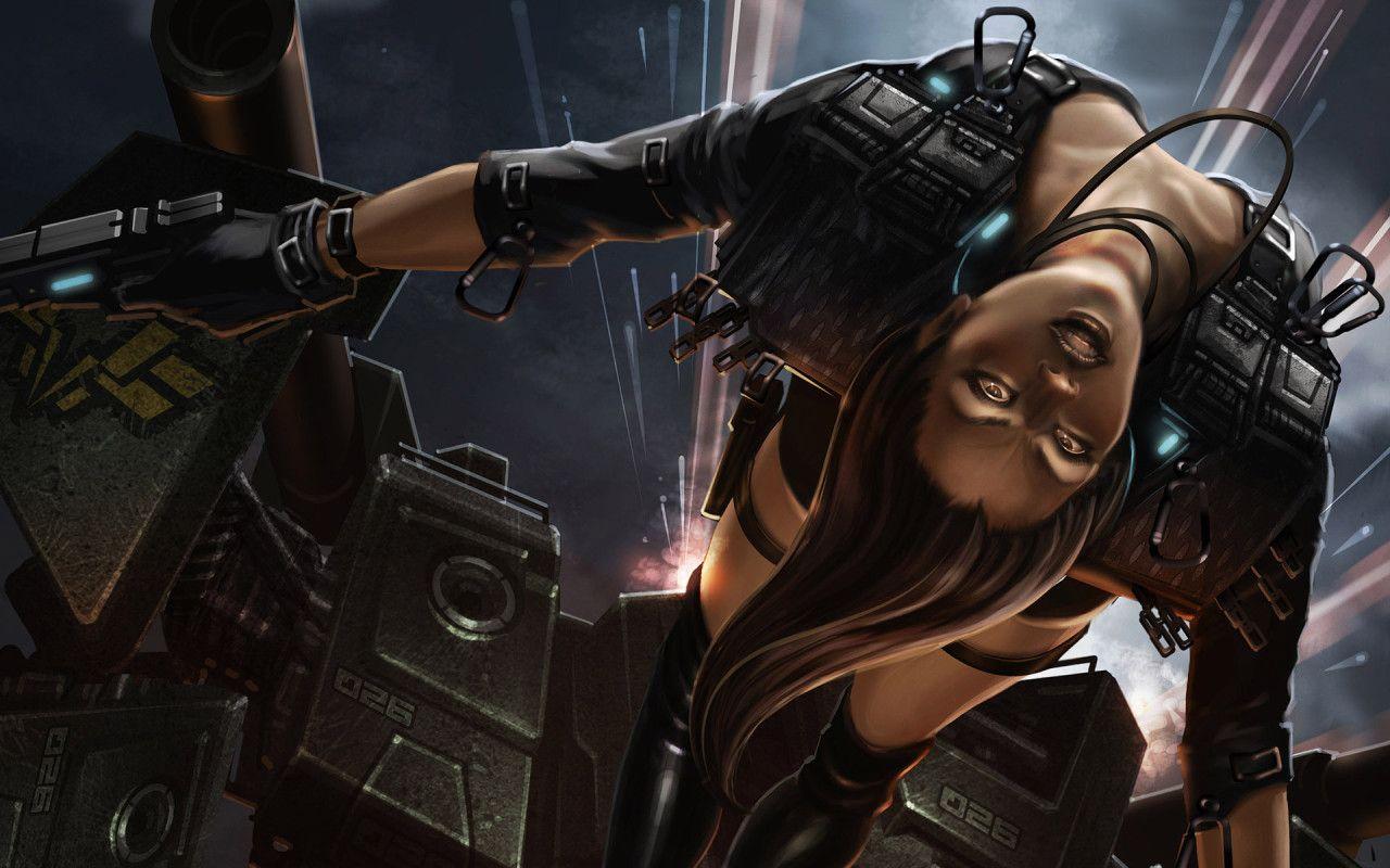 1280x800 Download Cyberpunk Wallpaper 1280x800 Anime Girl With