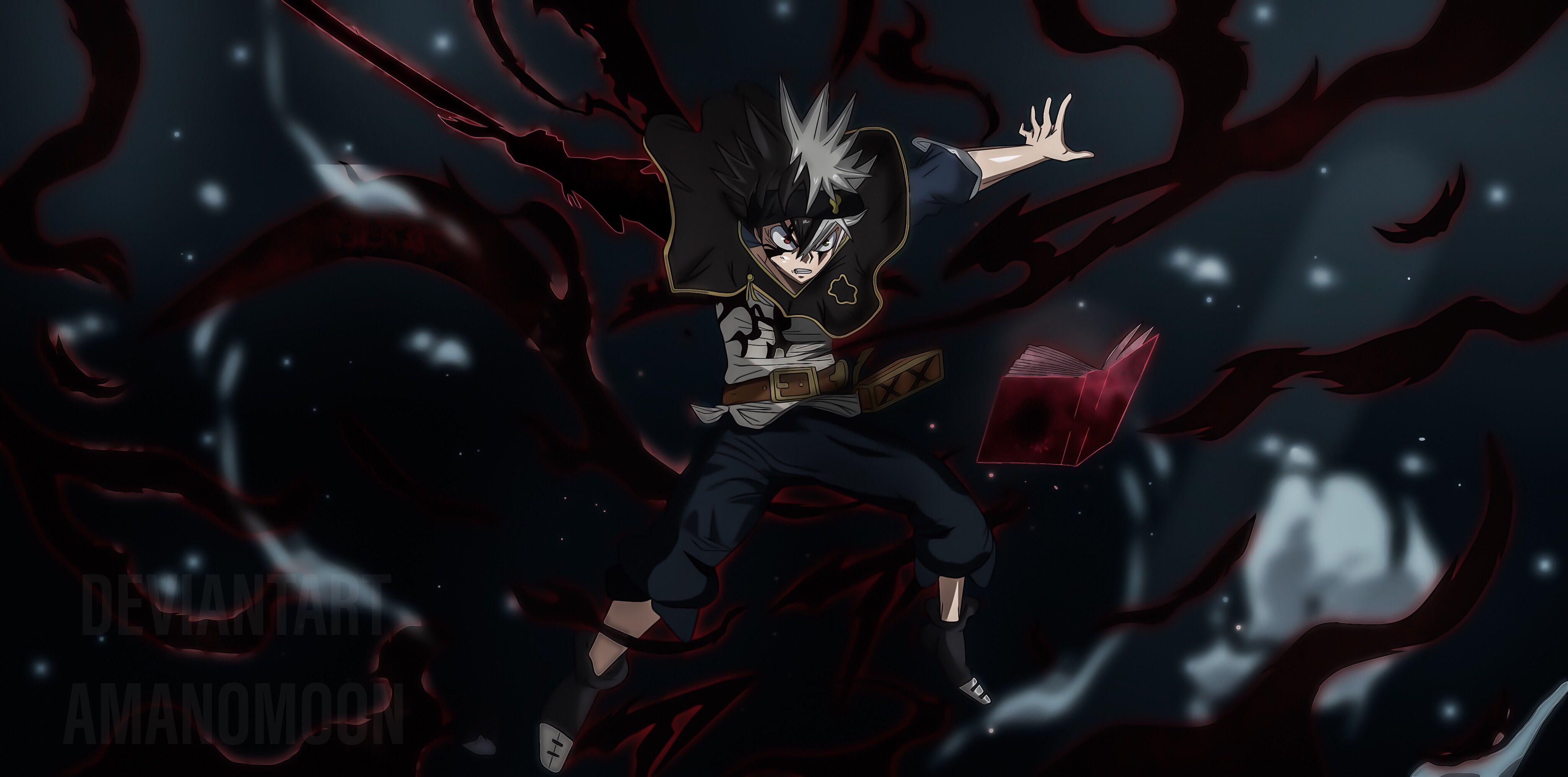 4096x2029 Asta (Black Clover) wallpaper